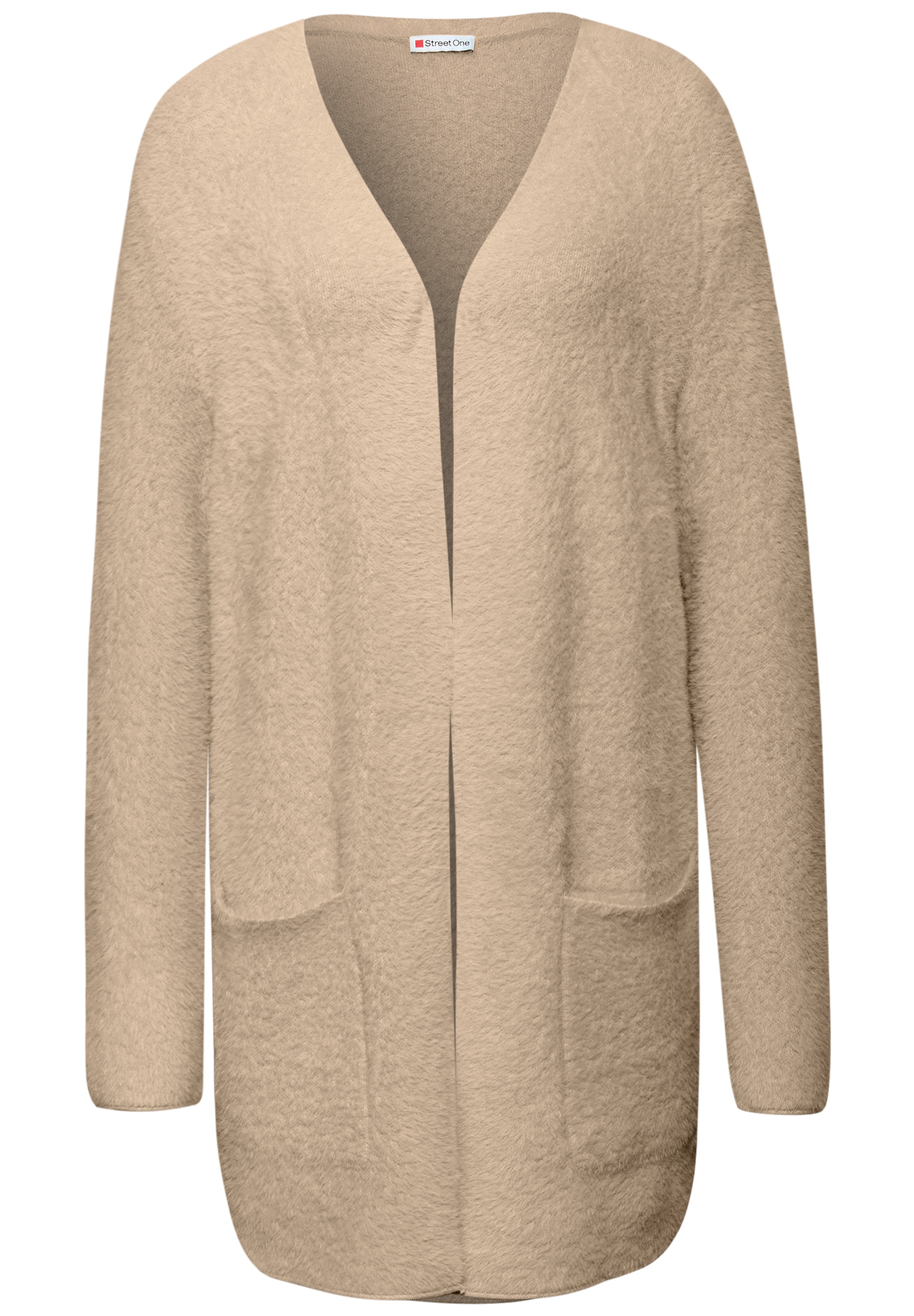 STREET ONE Cardigan lang und in Federgarn-Qualität, offen