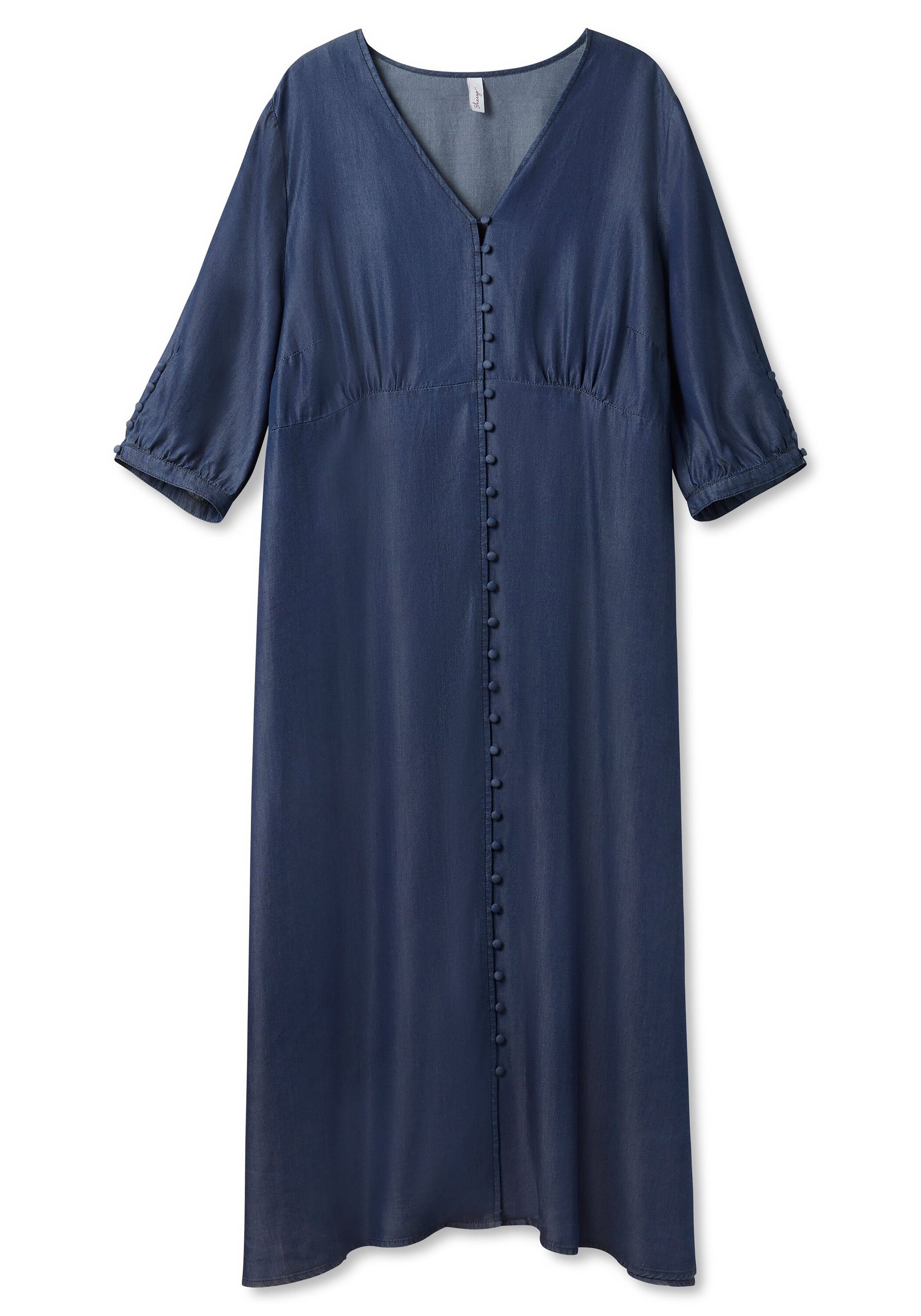 Sheego Jeanskleid »Maxikleid aus angenehmem Lyocell in Denimoptik«