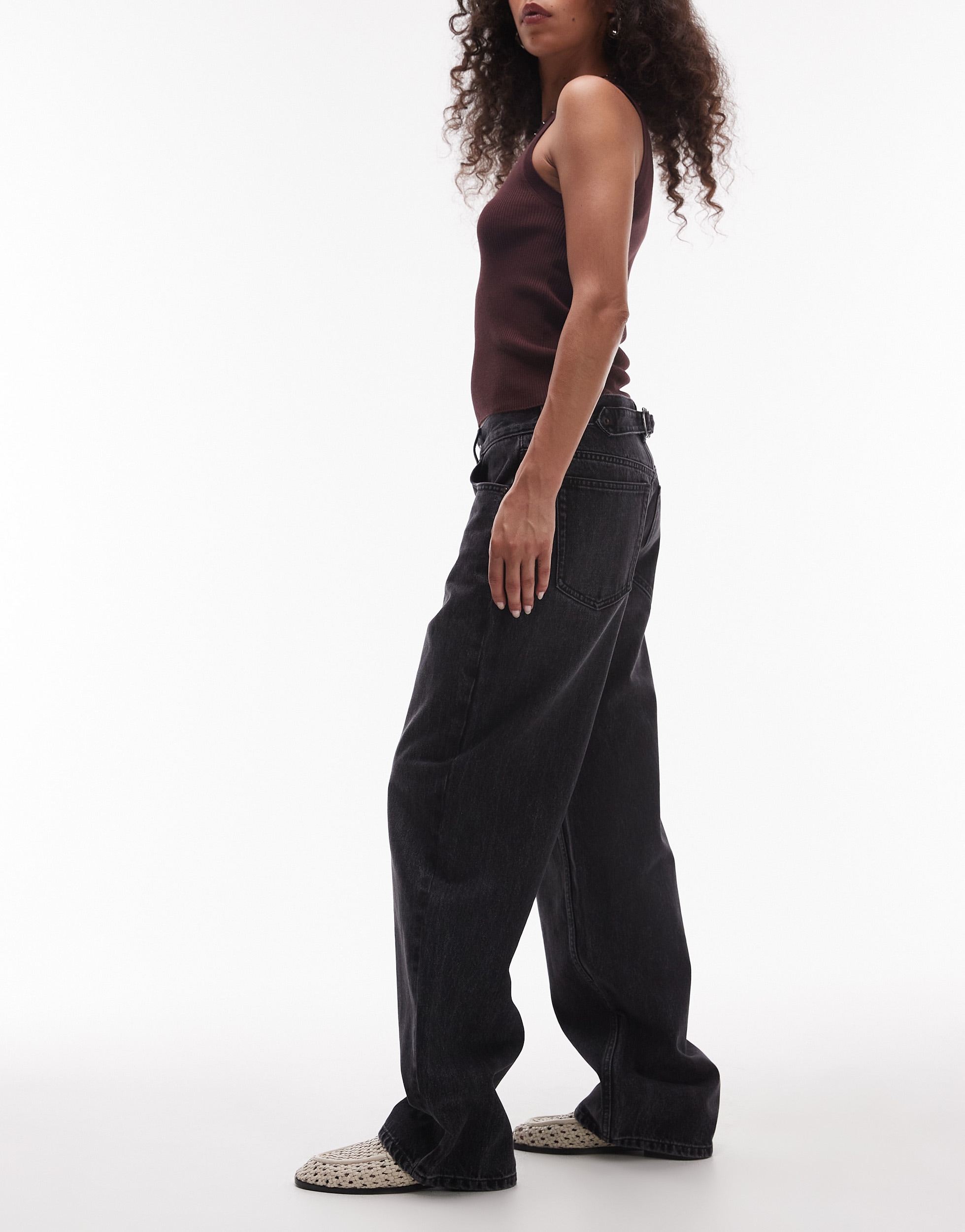TOPSHOP Weite Jeans »TSCINCH LR WIDE DNM JEANS BLW NOOS« Baumwolle, relaxed fit, low waist