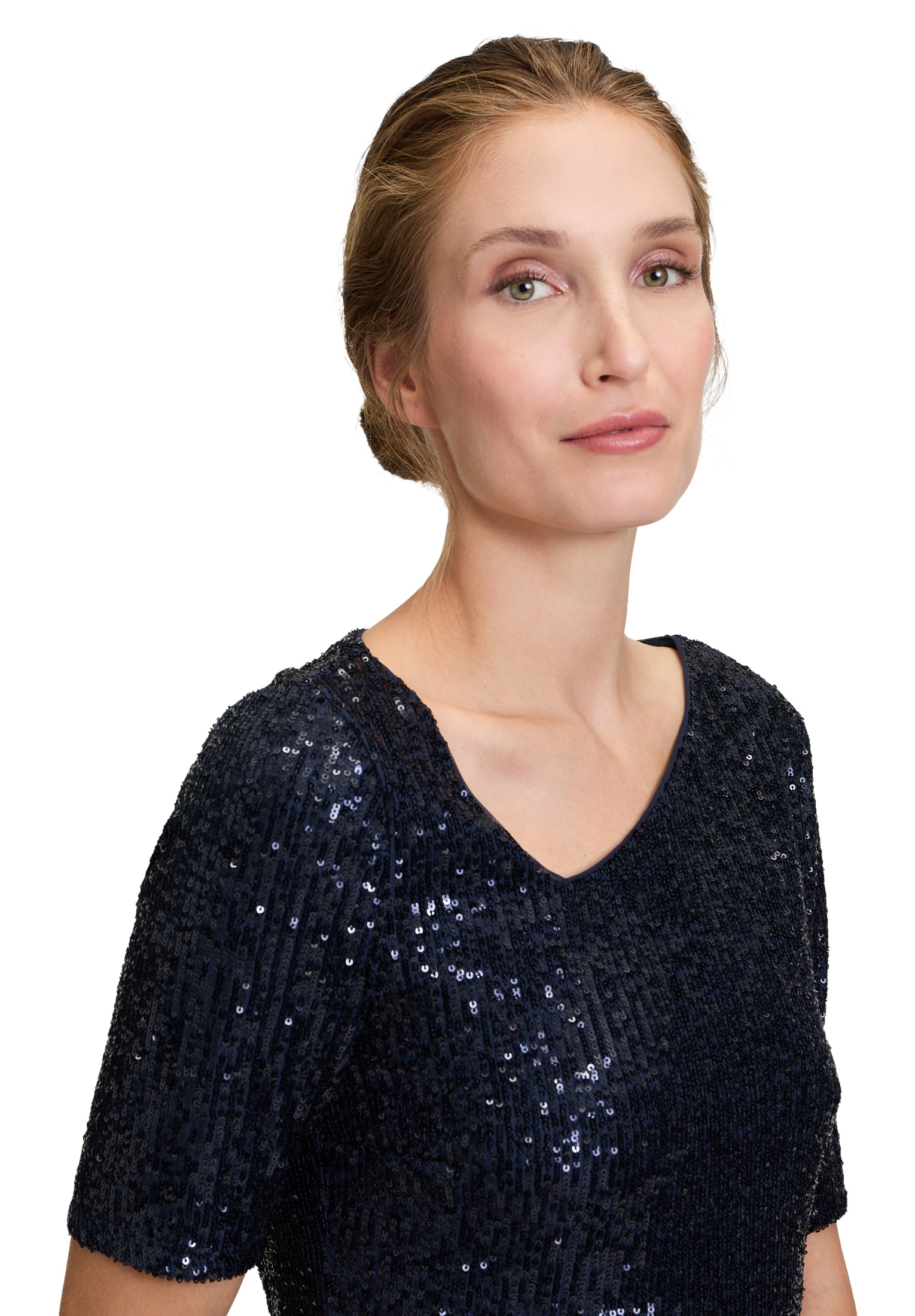Vera Mont T-Shirt »Pailletten-Top mit Glanzeffekt«