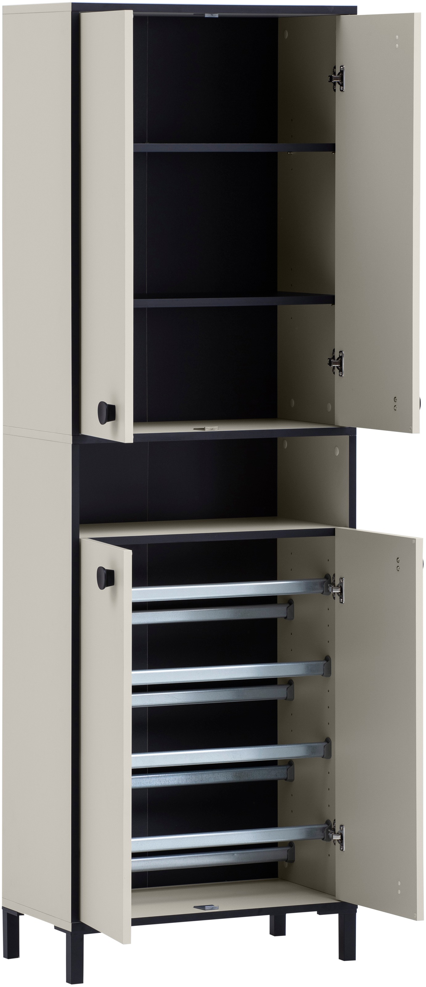 Schildmeyer Schuhschrank »Edda, Breite 60 cm, Metallgriffe, Platz für 12 Paar Schuhe«, Made in Germany