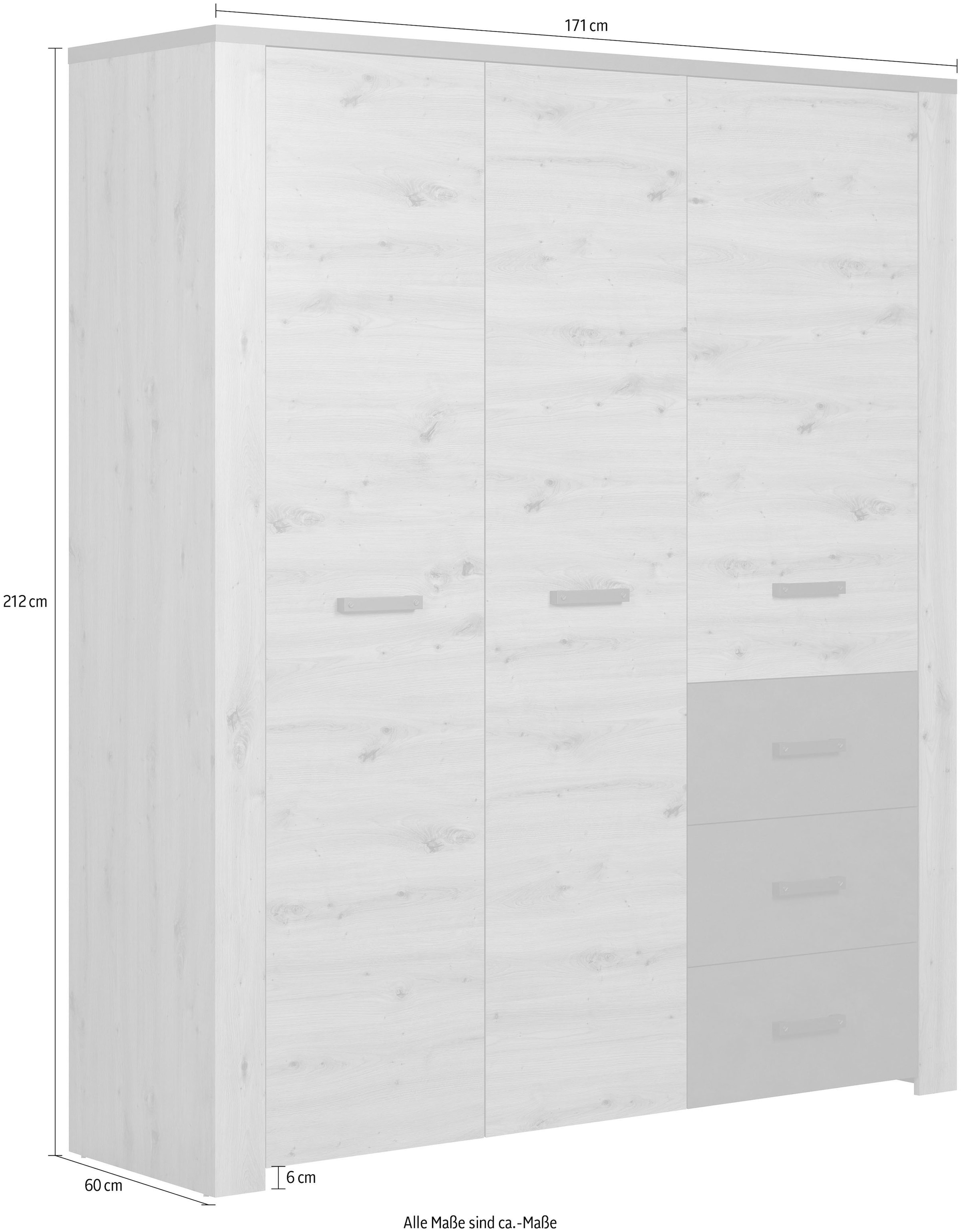 Home affaire Kleiderschrank »Ambres« 1 Stk. tlg.