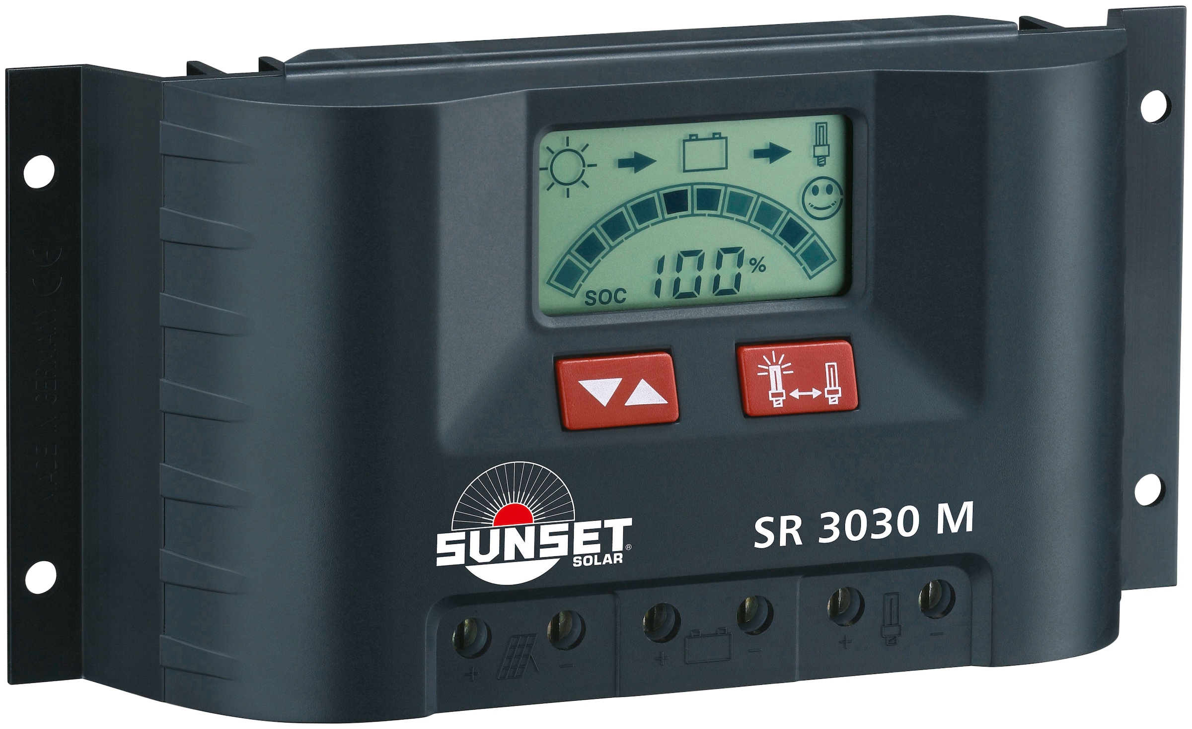 Sunset Solarladegerät »SR 3030M«, 30000 mA, (1 St.), 30A