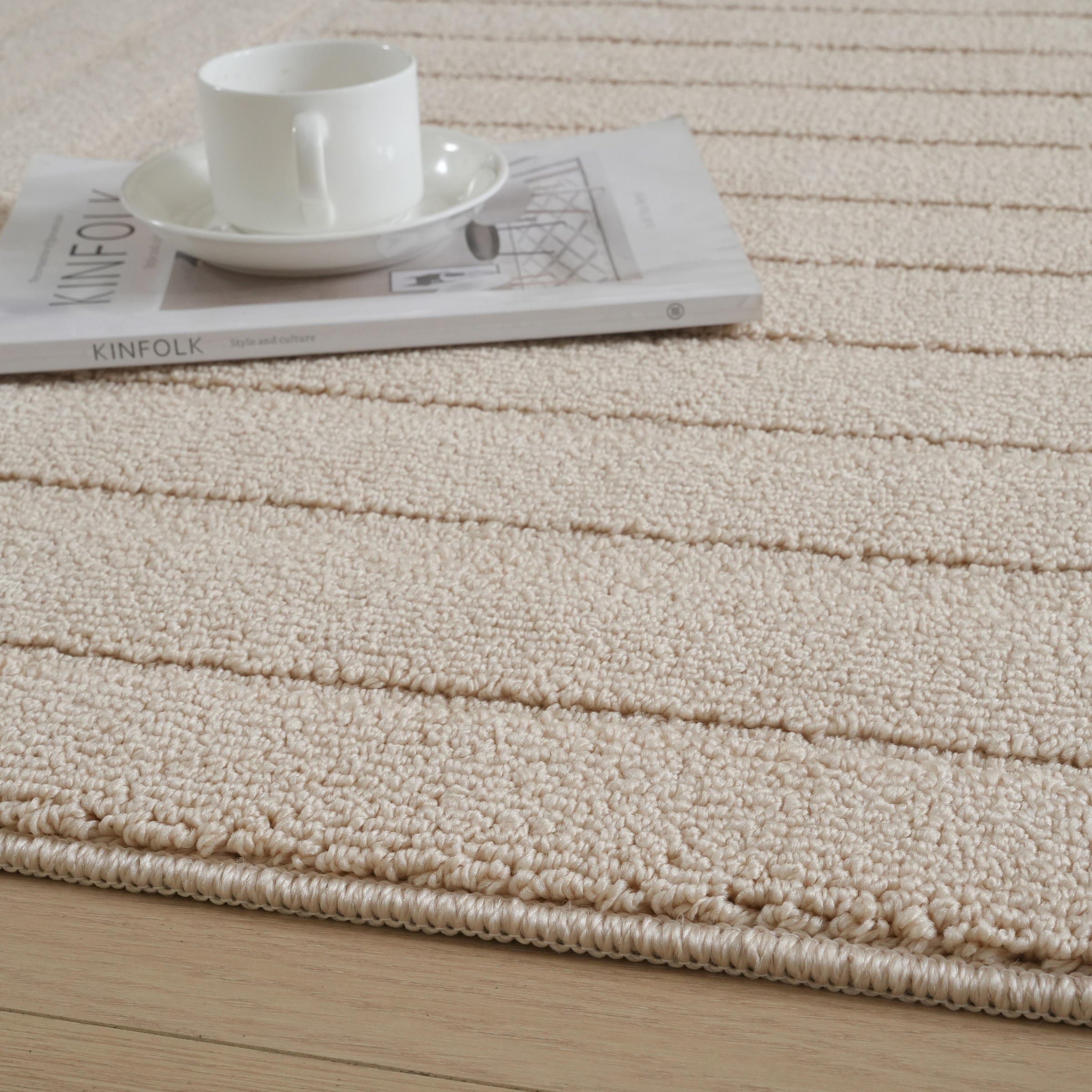 OTTO home Teppich »Neele, Boho-Design, Hoch-Tief, waschbar« rechteckig 12 mm Höhe 3D Optik, Skandinavisch, Designteppich, Wohnzimmer, Schlafzimmer
