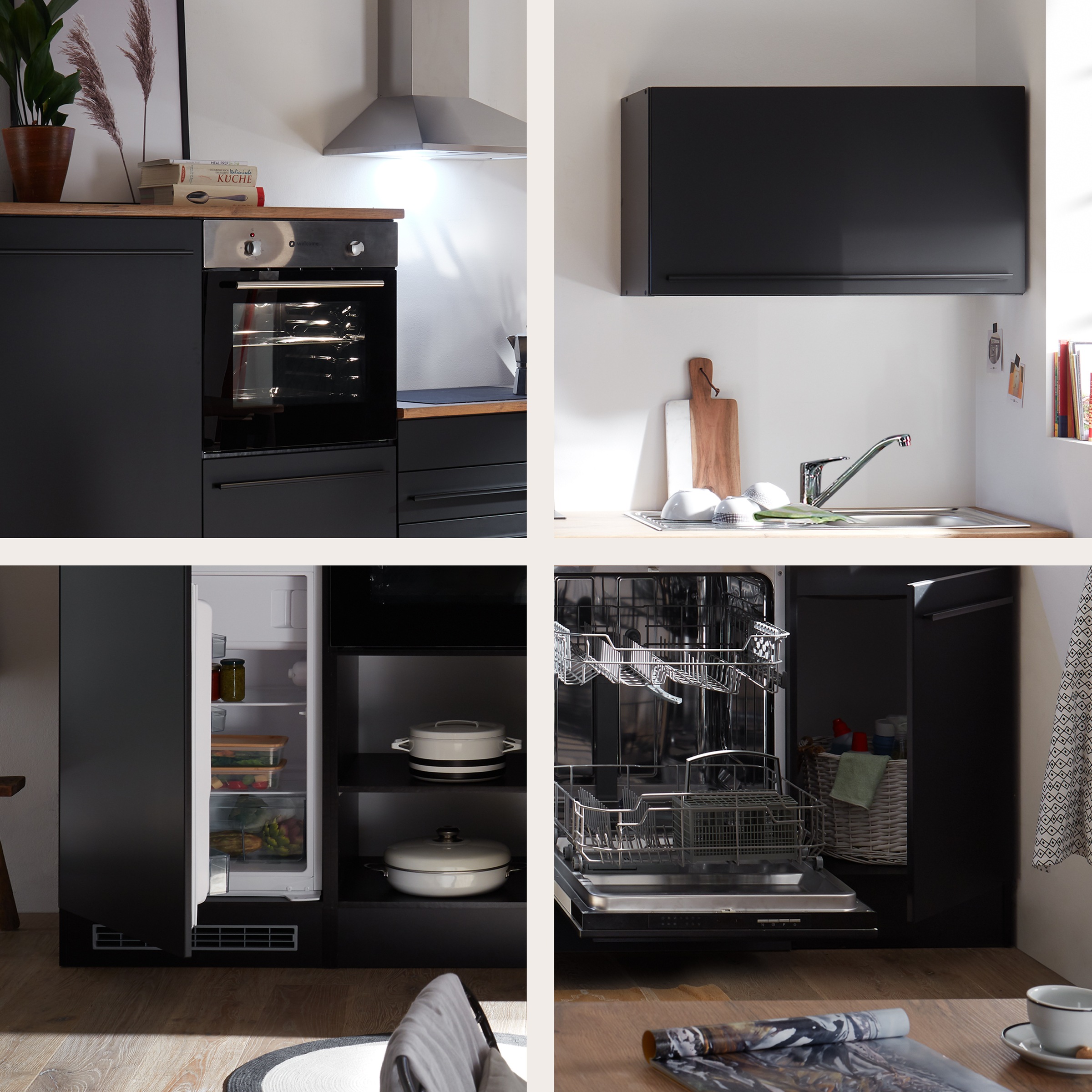 BASIC by Balculina Küchenzeile »Jazz«, Breite 320 cm, wahlweise mit E-Geräten
