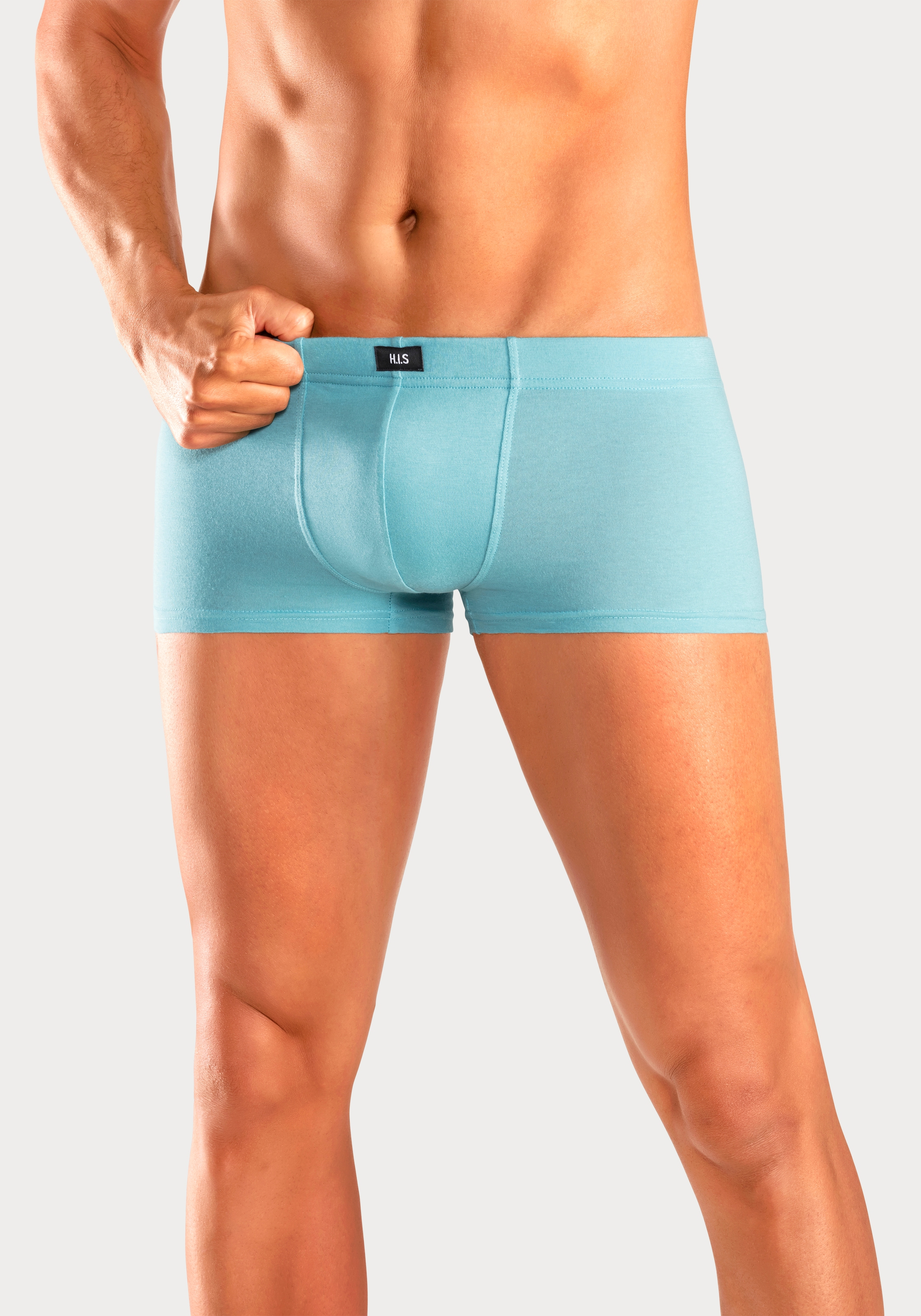 H.I.S Hipster, (Packung, 5 St.), knapp sitzende Boxershorts aus Baumwollstretch