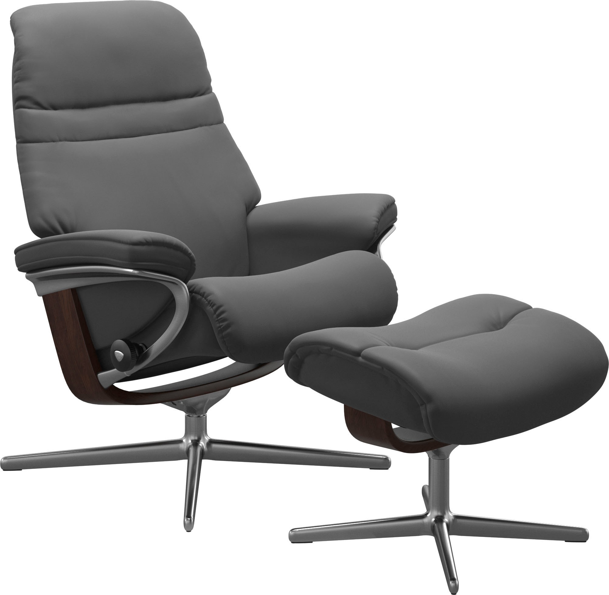 Stressless® Relaxsessel »Sunrise«, mit Cross Base, Größe S, M & L, Holzakzent Braun