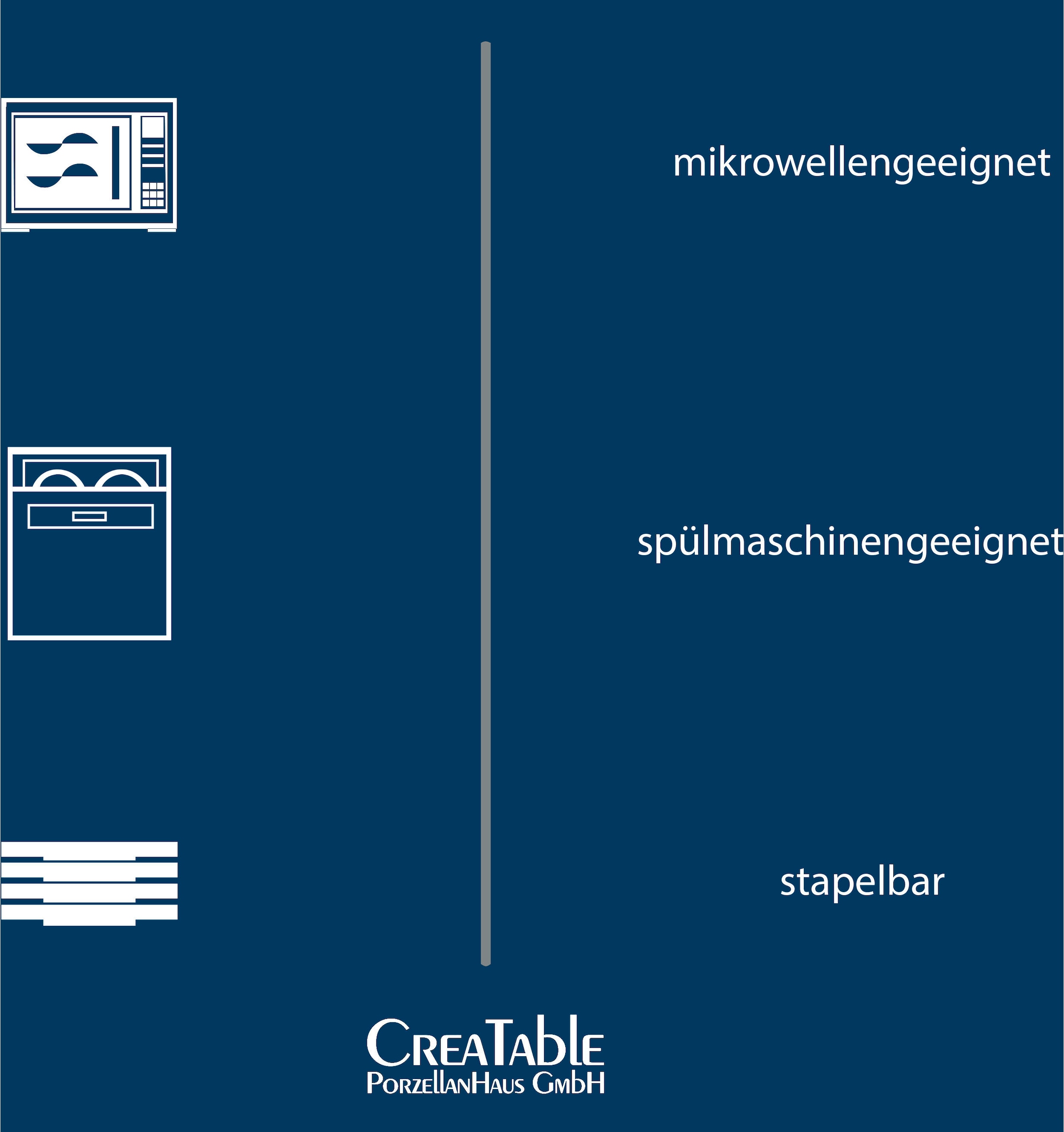 CreaTable Teller-Set »Nordic Fjord«, (Set, 12 tlg.), Tafelservice, 6 Speiseteller Ø 26 cm, 6 Suppenteller Ø 22,5 cm