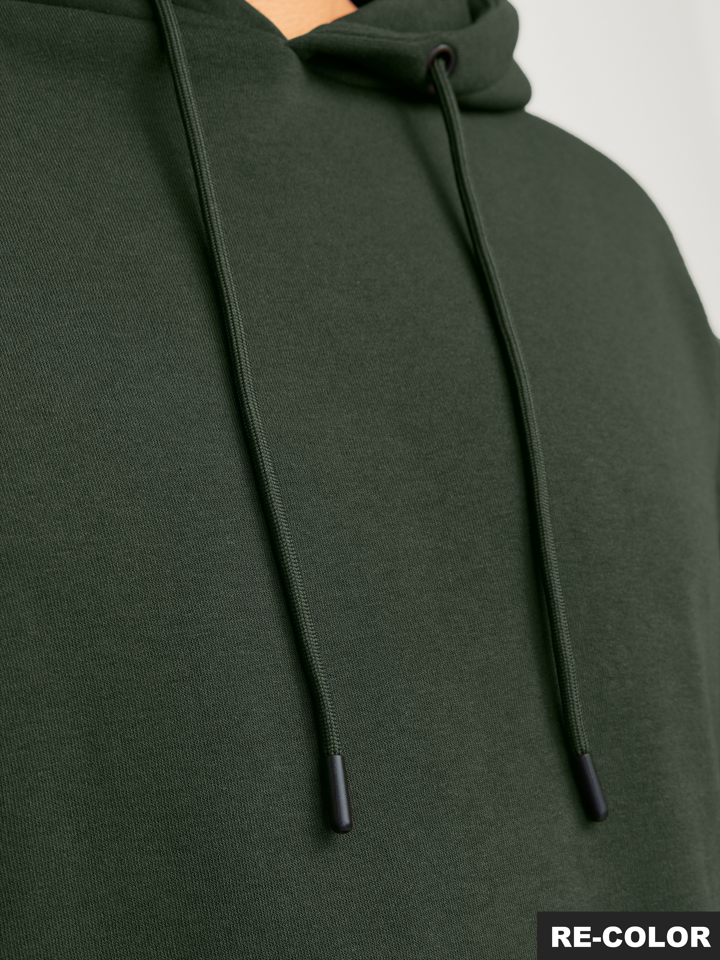 Jack & Jones PlusSize Kapuzensweatshirt »JJEBRADLEY SWEAT HOOD NOOS PLS«, mit Rippbündchen