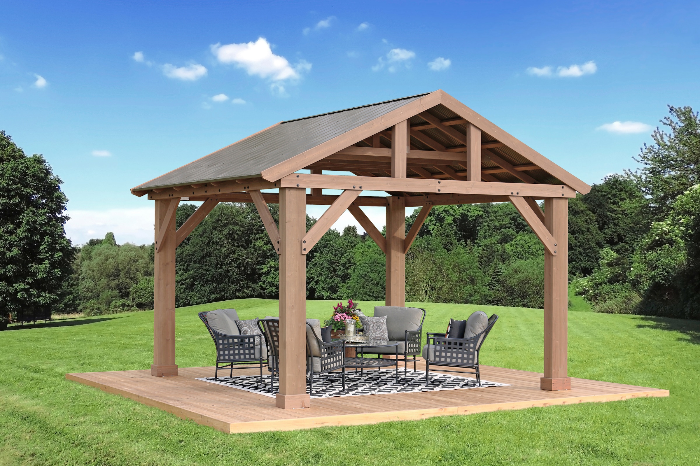 WESTMANN Holzpavillon »Yukon 14x12«, BxT: 427x366 cm