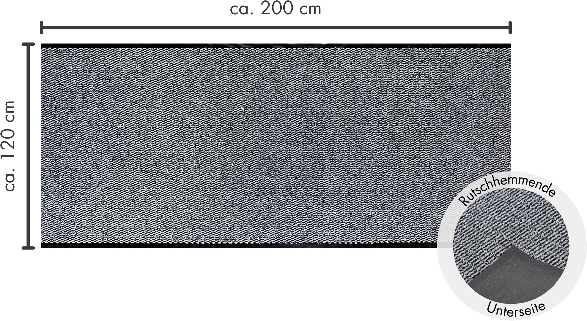 Andiamo Fußmatte »Easy, Made in Netherlands«, rechteckig, 5 mm Höhe, Schmutzfangmatte, rutschhemmend, Innen- und überdachten Außenbereich