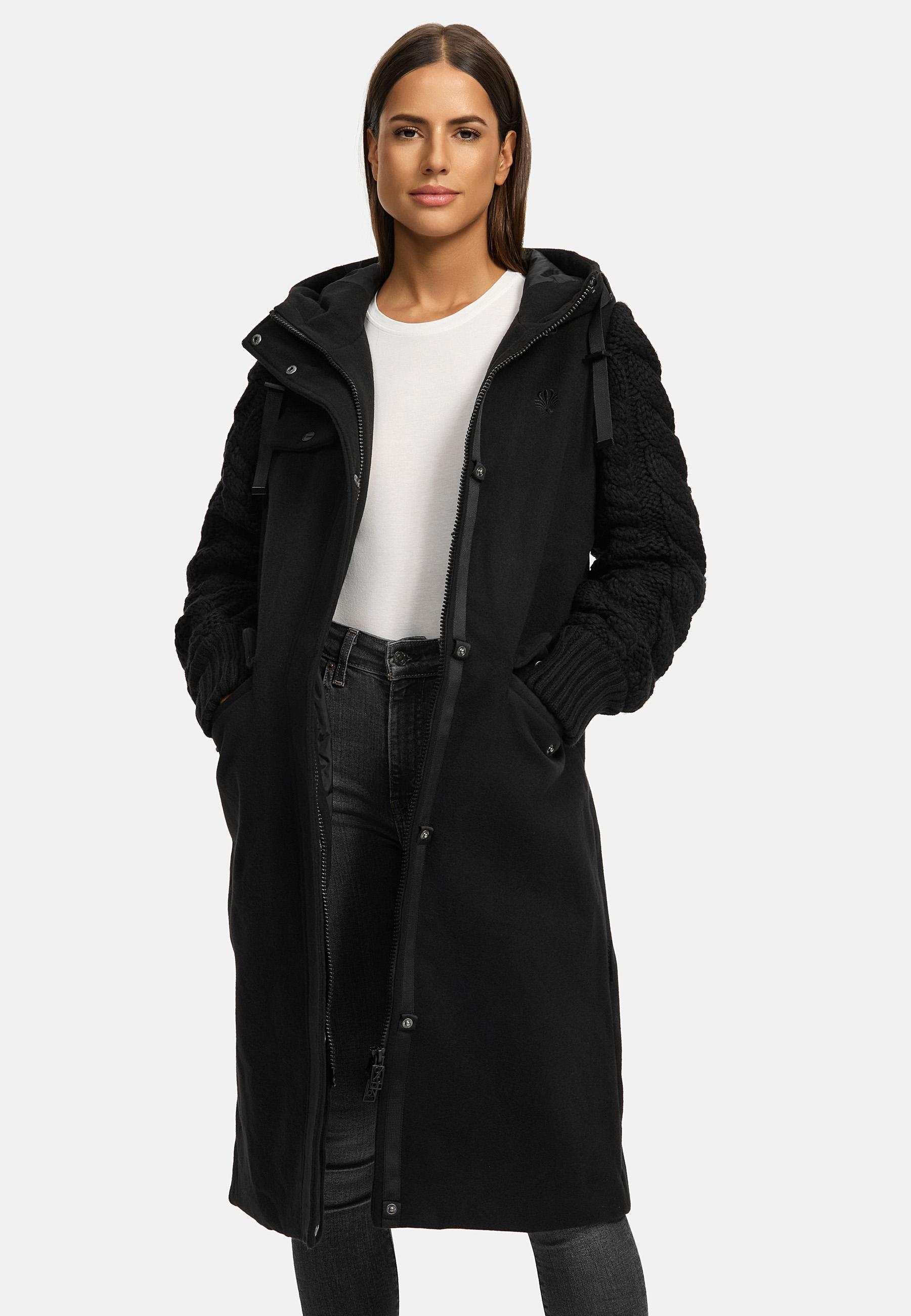 Navahoo Kurzmantel »Wintermantel Knit Babe 14«