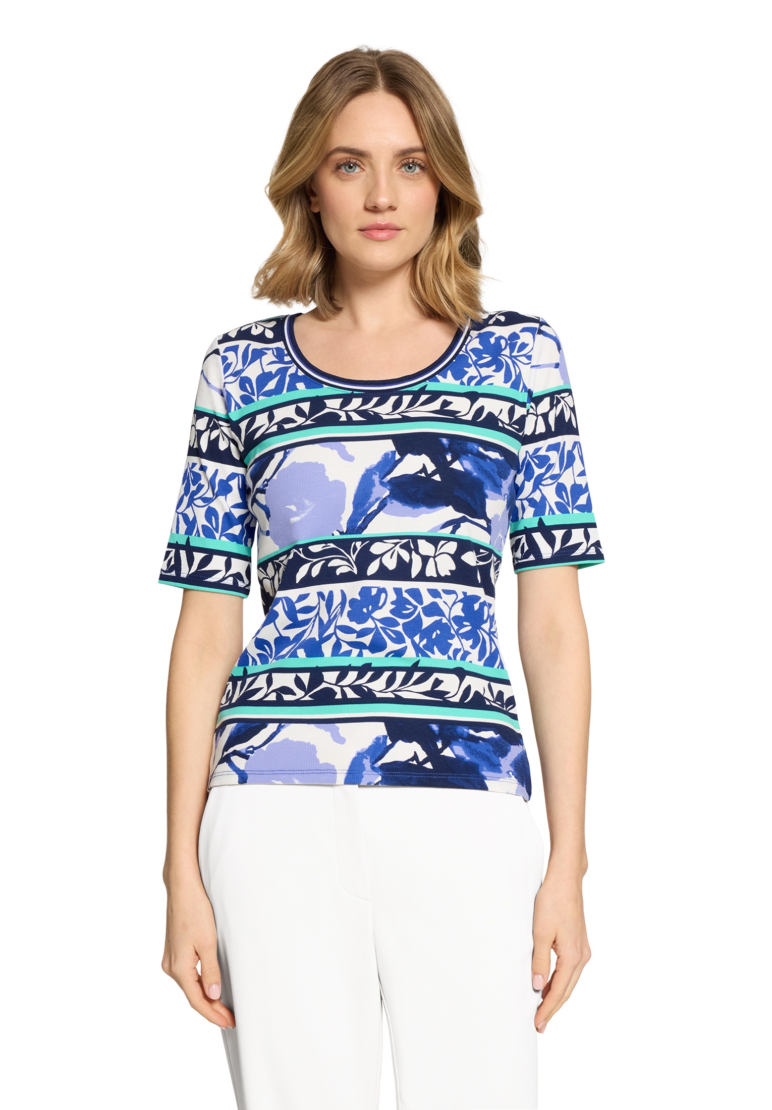 Betty Barclay Rundhalsshirt »Basic Shirt mit Rippenstruktur«