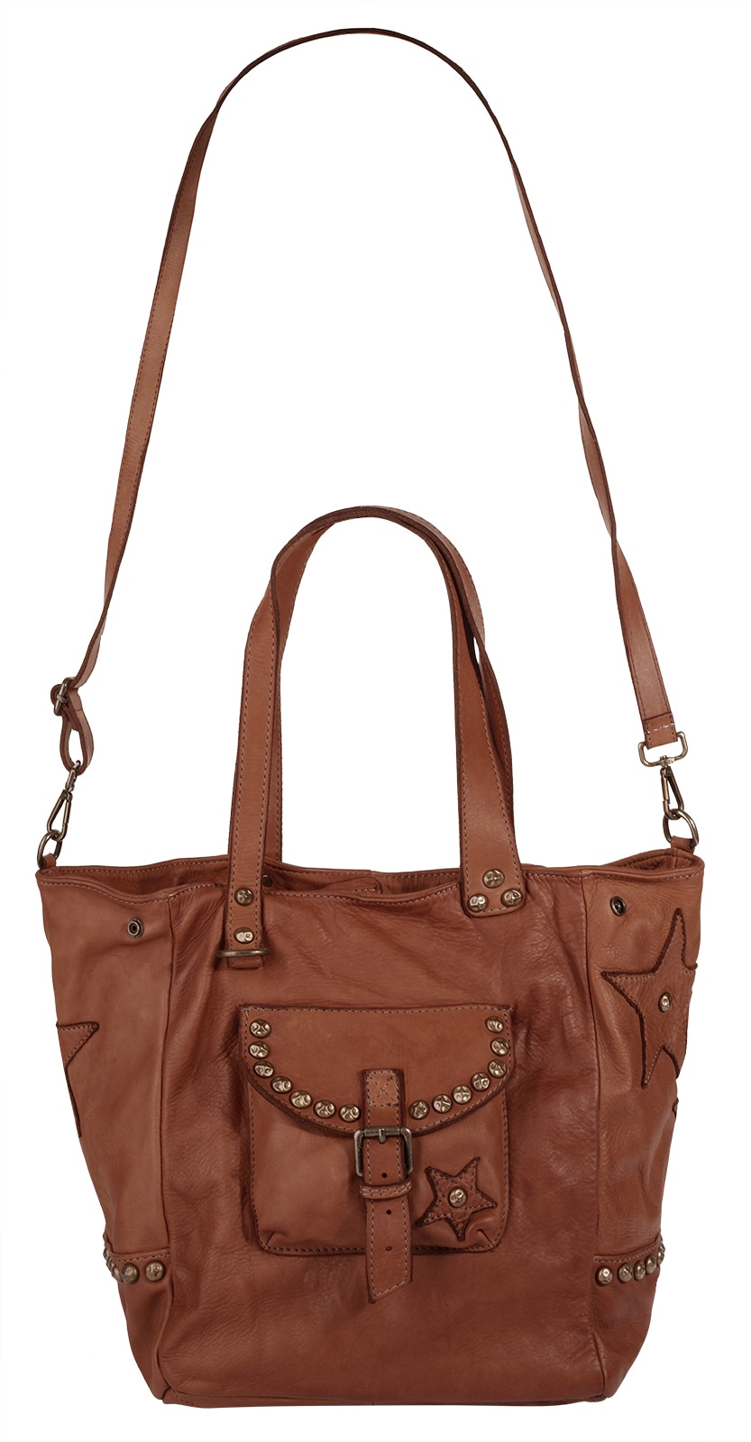 Samantha Look Shopper echt Leder, Made in Italy