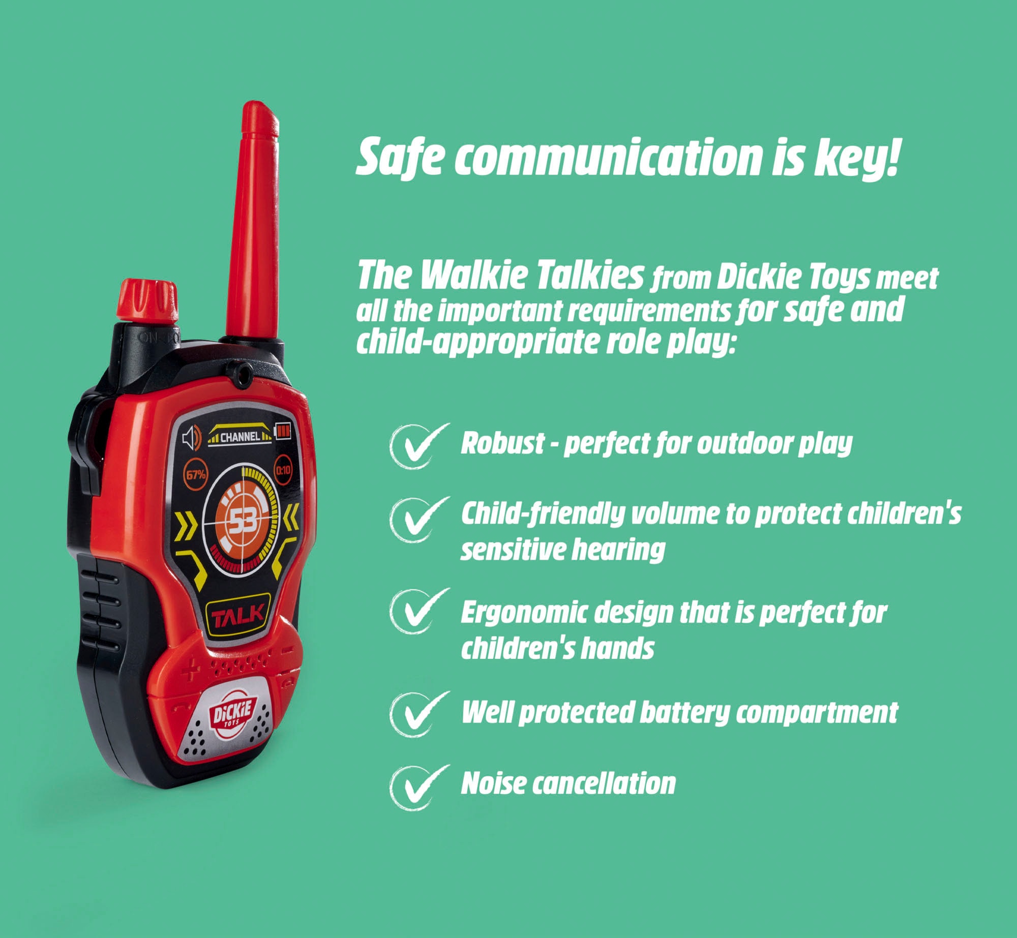 Dickie Toys Walkie Talkie »Fun«, (Set, 2 St.)