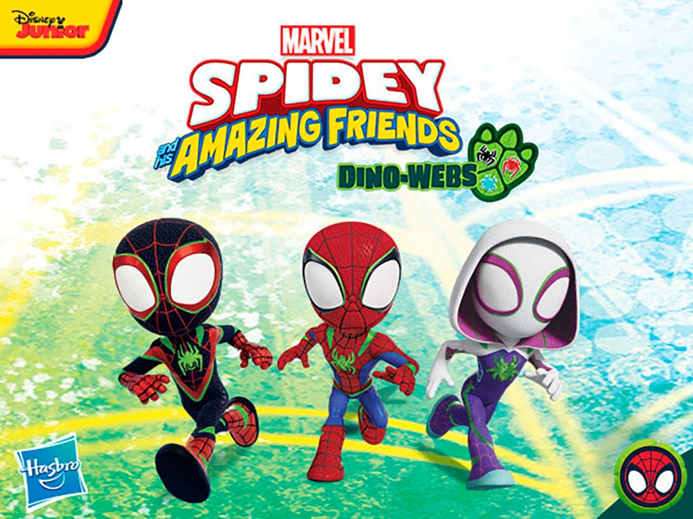 Hasbro Spielwelt »Marvel Spidey und seine Super-Freunde Dino-Baumhaus«, (Set), inklusive 2 Figuren