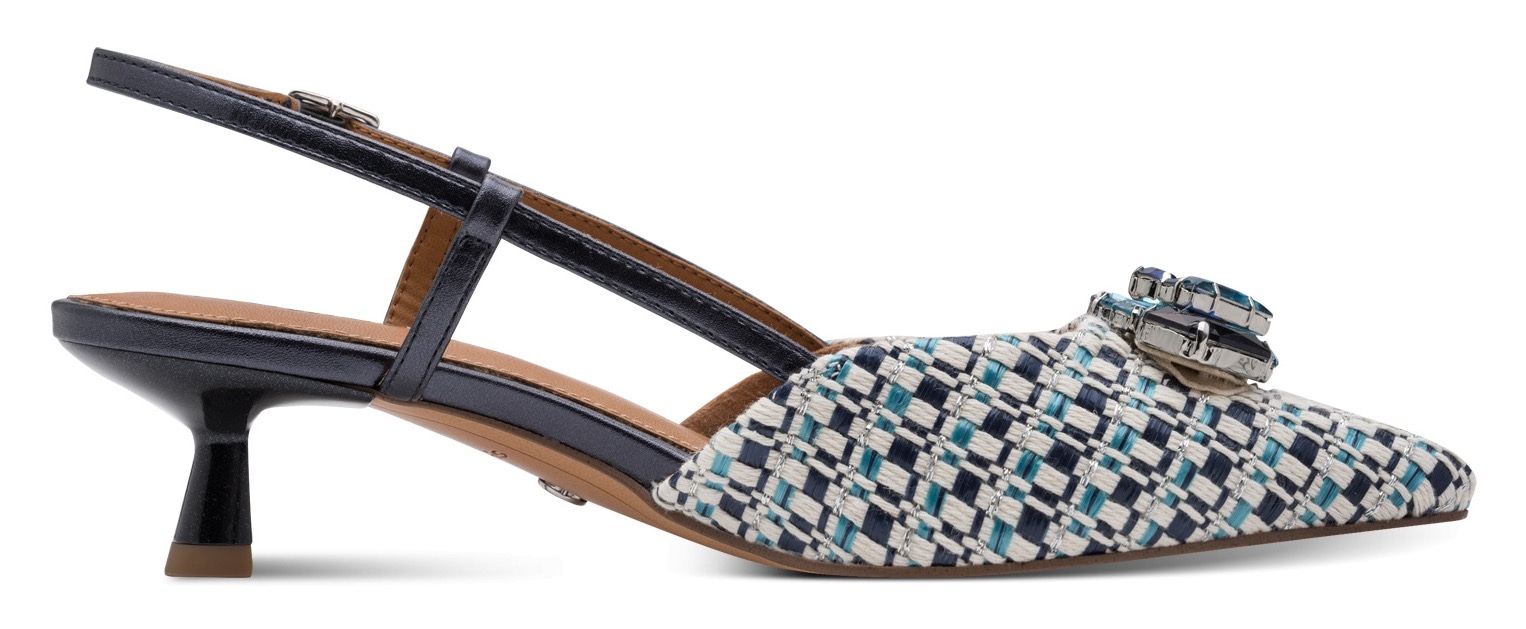 Tamaris Slingpumps  , Trichterabsatz, Businesschuh, Festtagsschuh, glänzende Schmucksteine