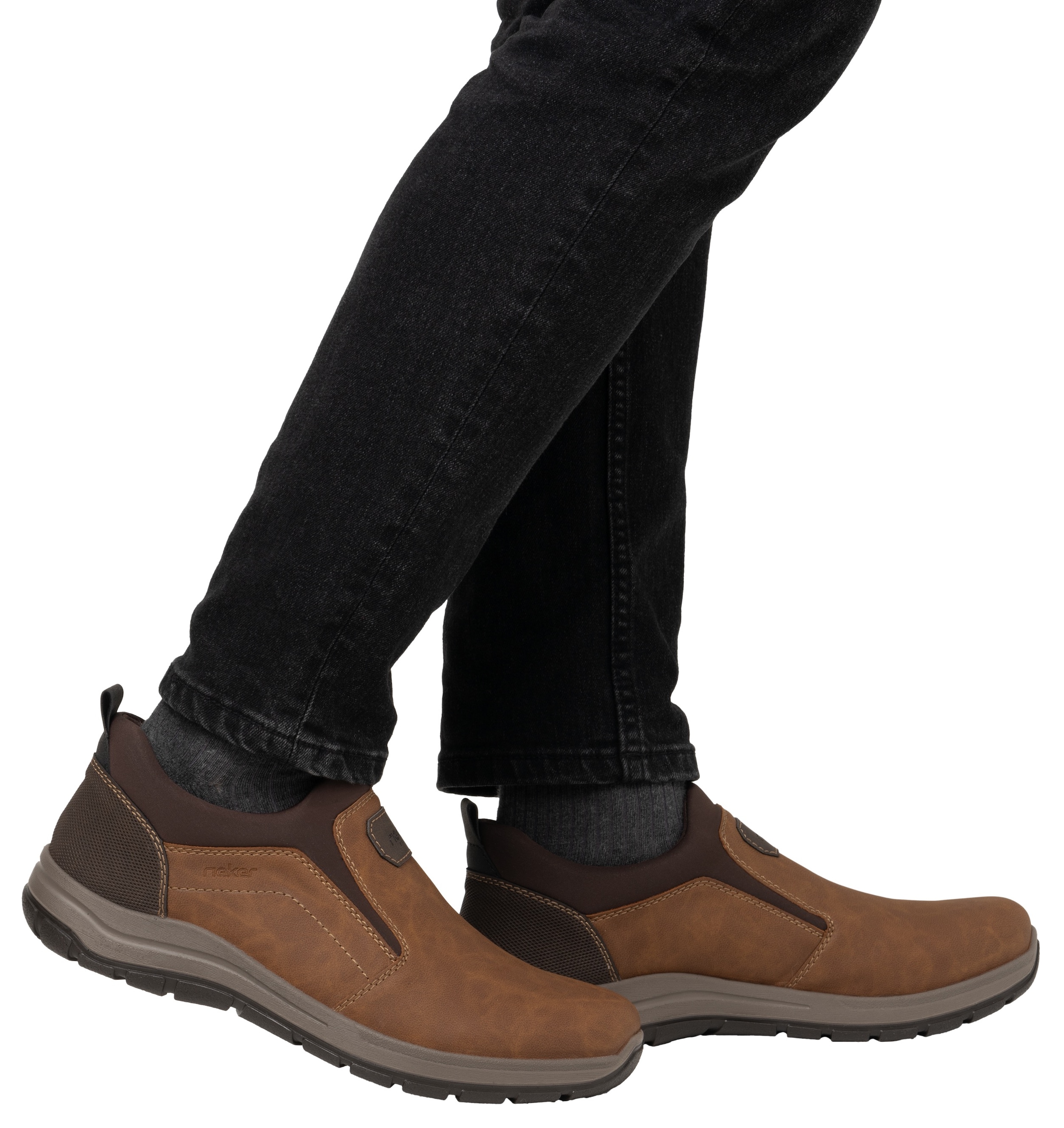 Rieker Slipper, Schlupfschuh, Halbschuh, Freizeitschuh mit gepolstertem Schaftrand