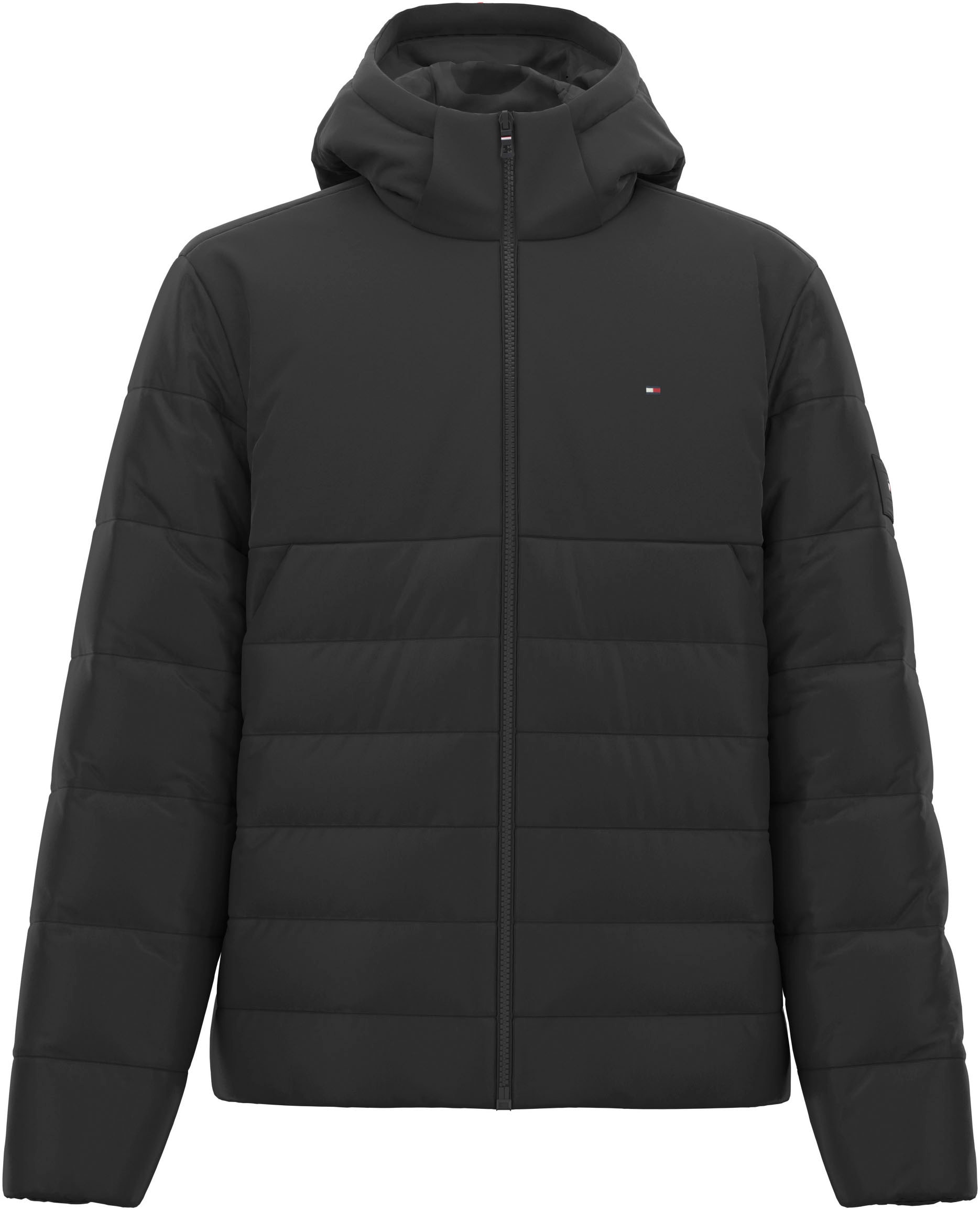 Tommy Hilfiger Steppjacke »CL MIXED MEDIA HOODED JACKET«, mit Kapuze