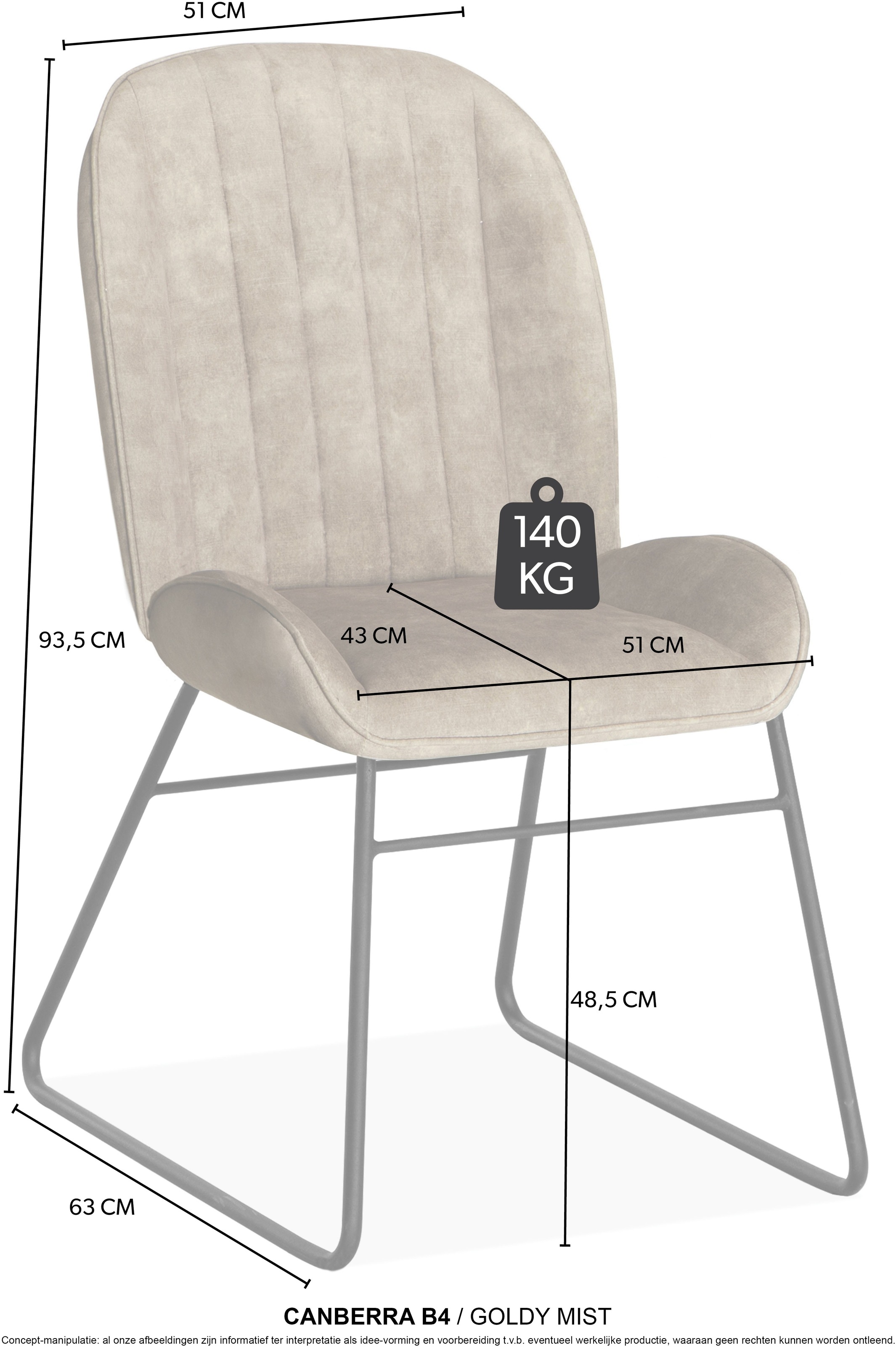 OMG Design Esszimmerstuhl »Canberra« (Set) 1 Stk.Esszimmerstuhl, pflegeleichter Samtvelour Bezug