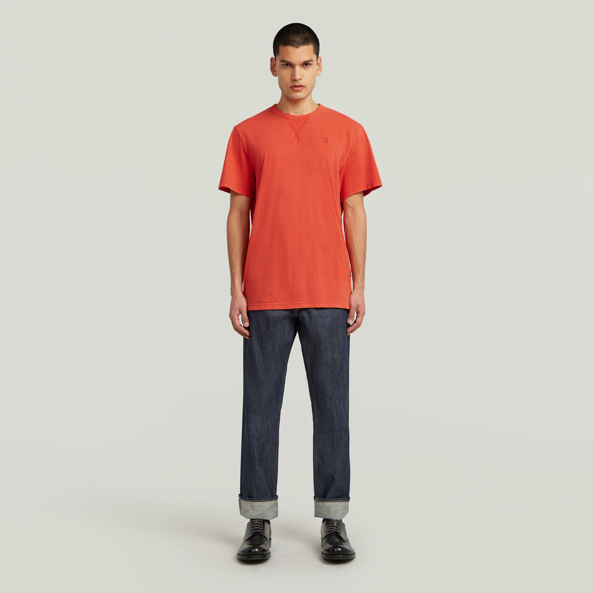 G-STAR T-Shirt »Nifous«, Rundhals, mit Rippeinsatz