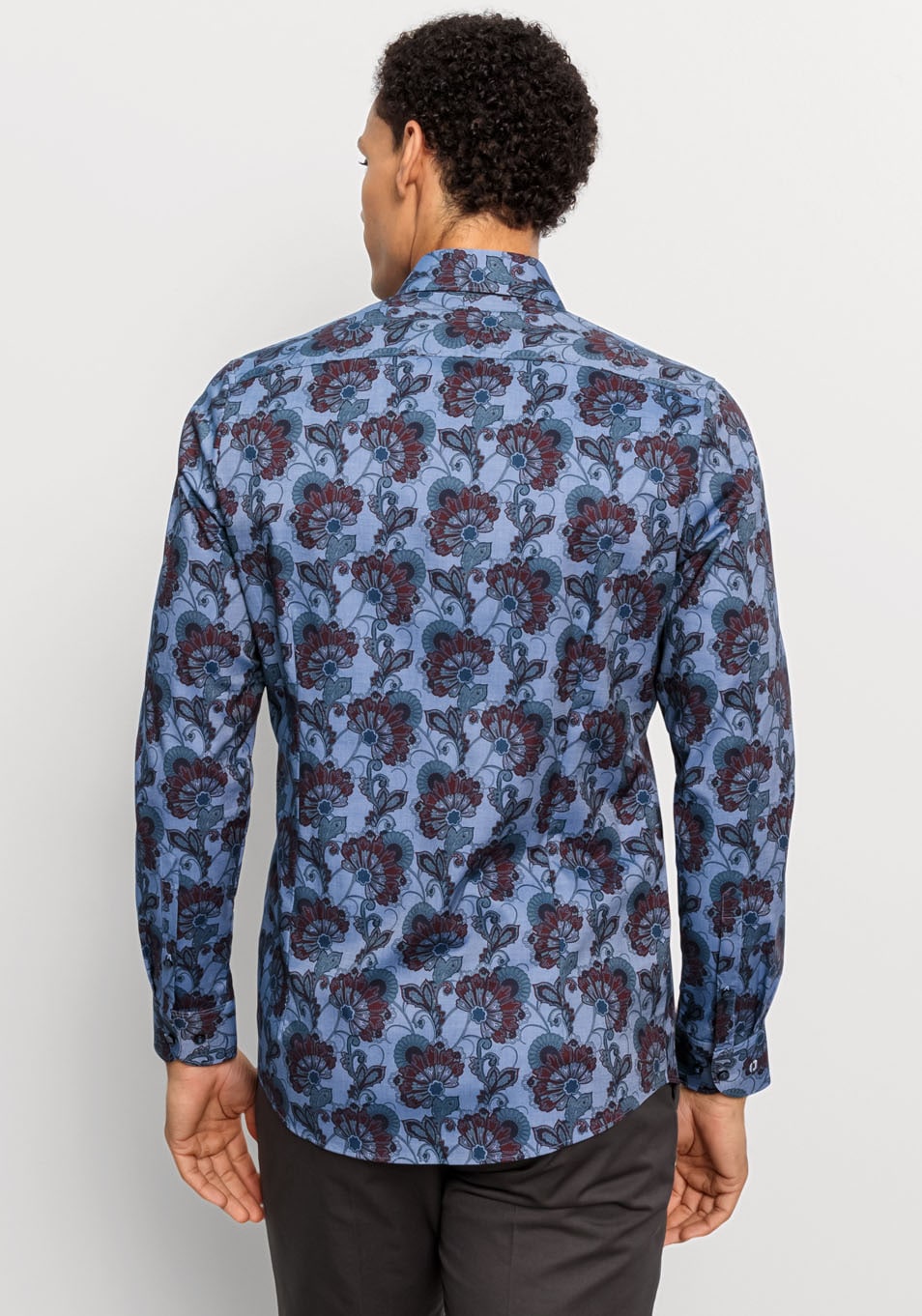 OLYMP Langarmhemd »Level Five body fit« mit modischem Print, Langarm