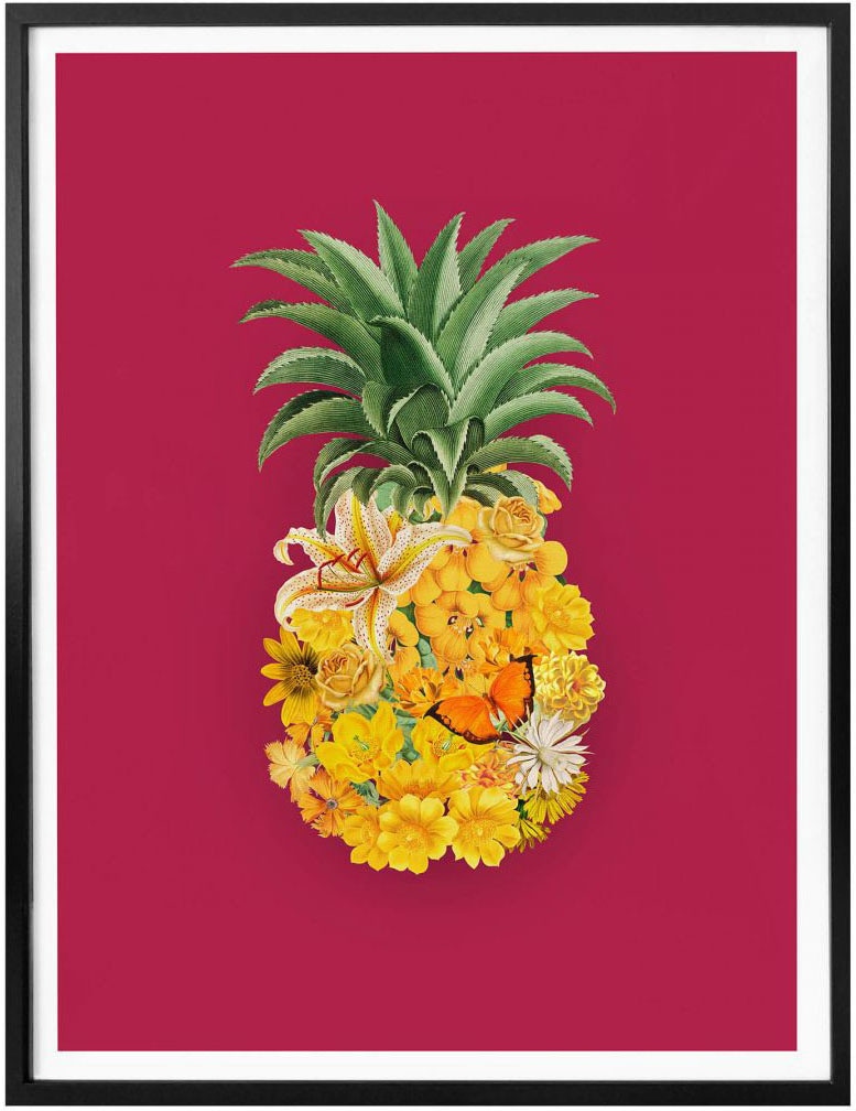 St.) auf kaufen Blumen, Pink«, »Ananas Wall-Art Poster Rechnung (1 Blume