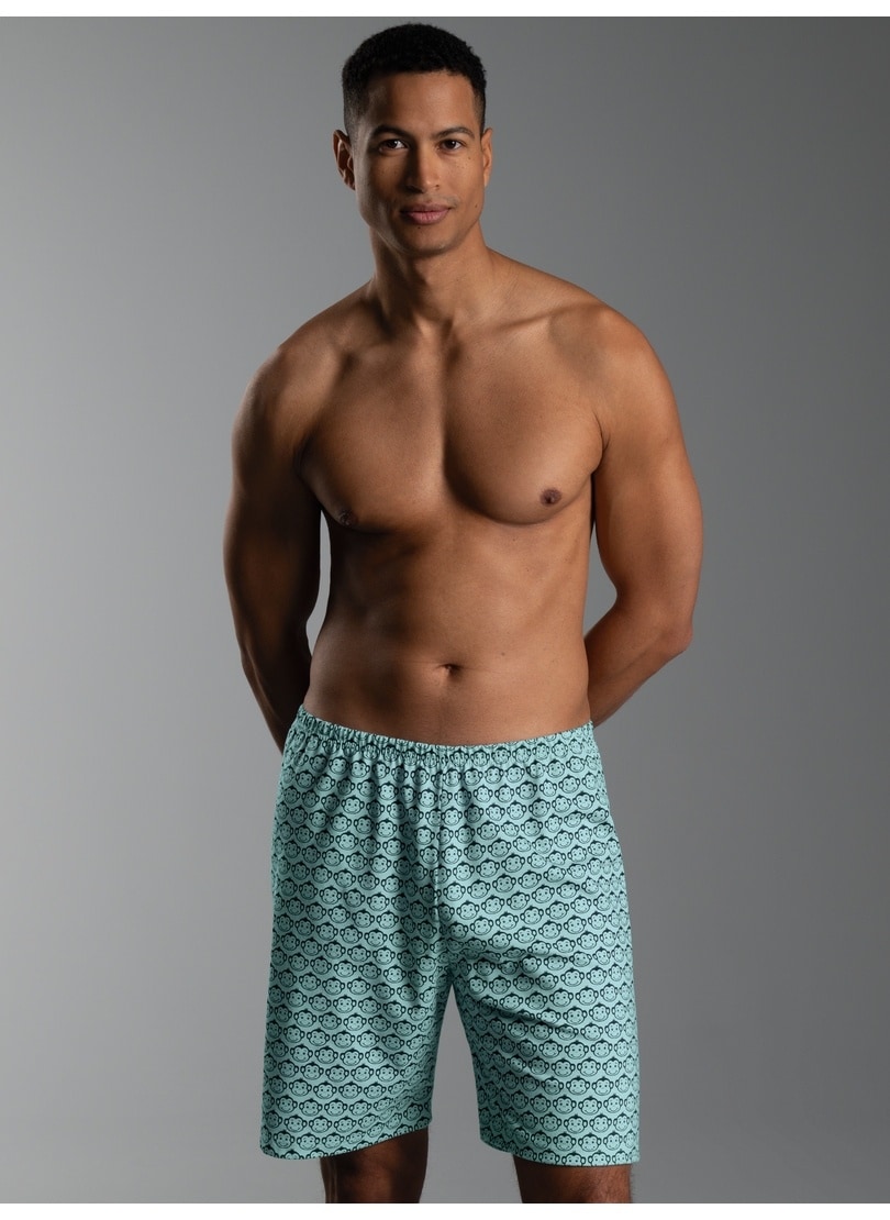 Trigema Bermudas »TRIGEMA Pyjama Shorts mit Allover-Muster "Äffchen"«
