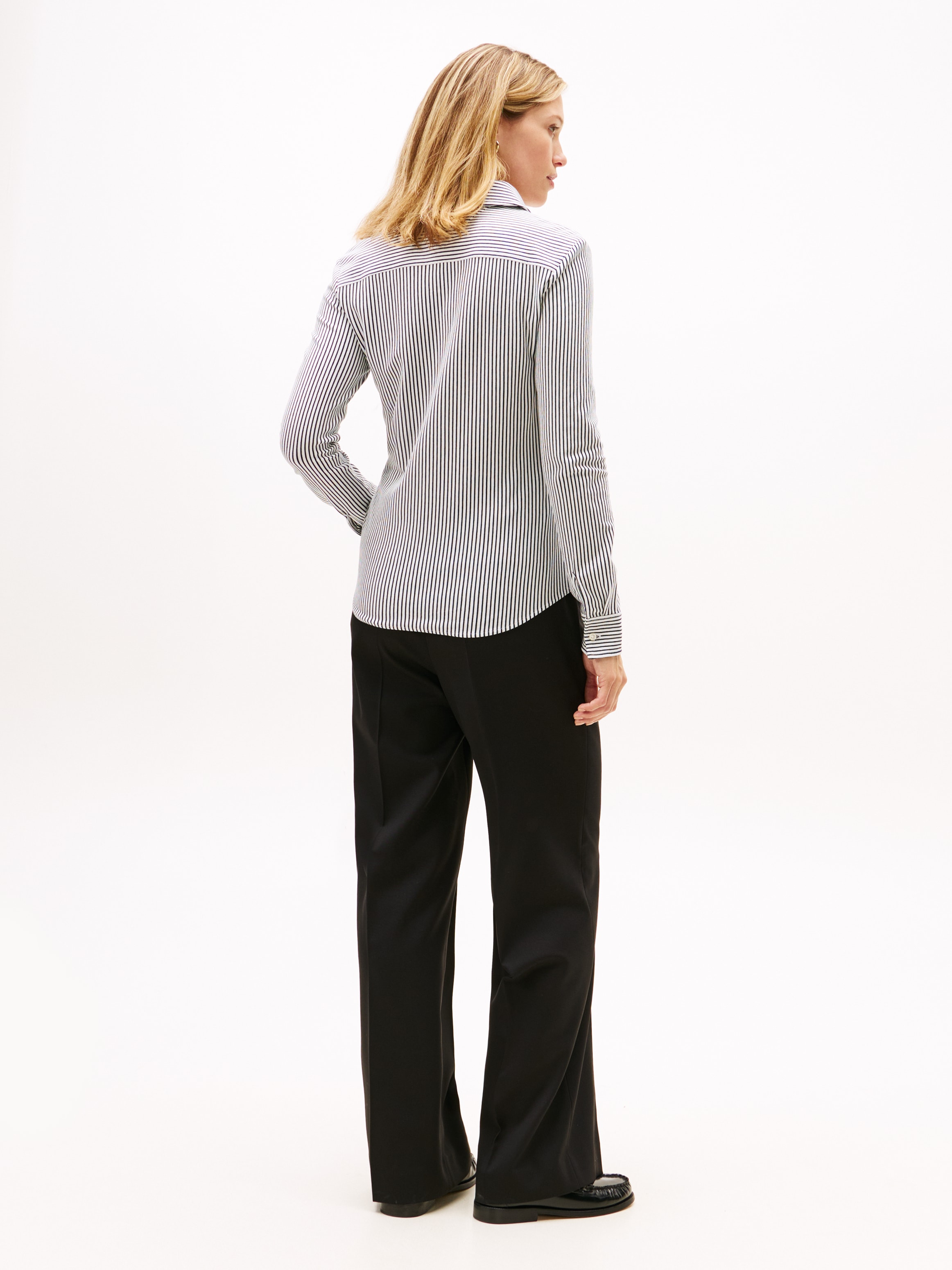 Tommy Hilfiger Poloshirt »1985 SLIM PIQUE BTN DOWN LS mit Polokragen und Label« Baumwollmischung, slim fit