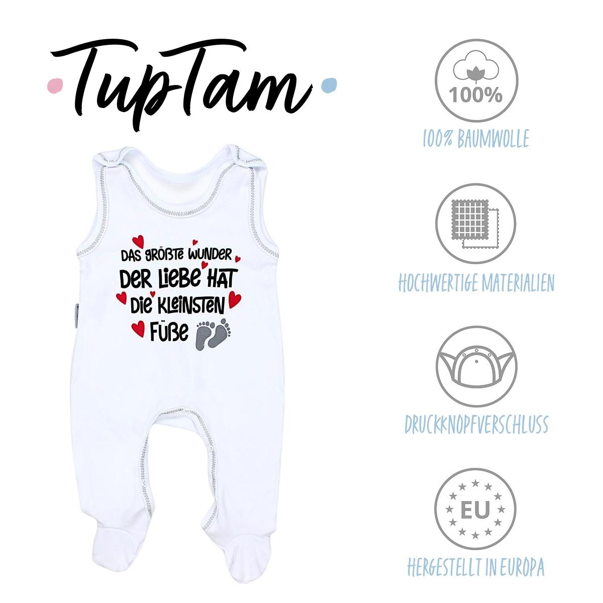 TupTam Strampler »Strampler Unisex Baby Strampler mit Spruch«