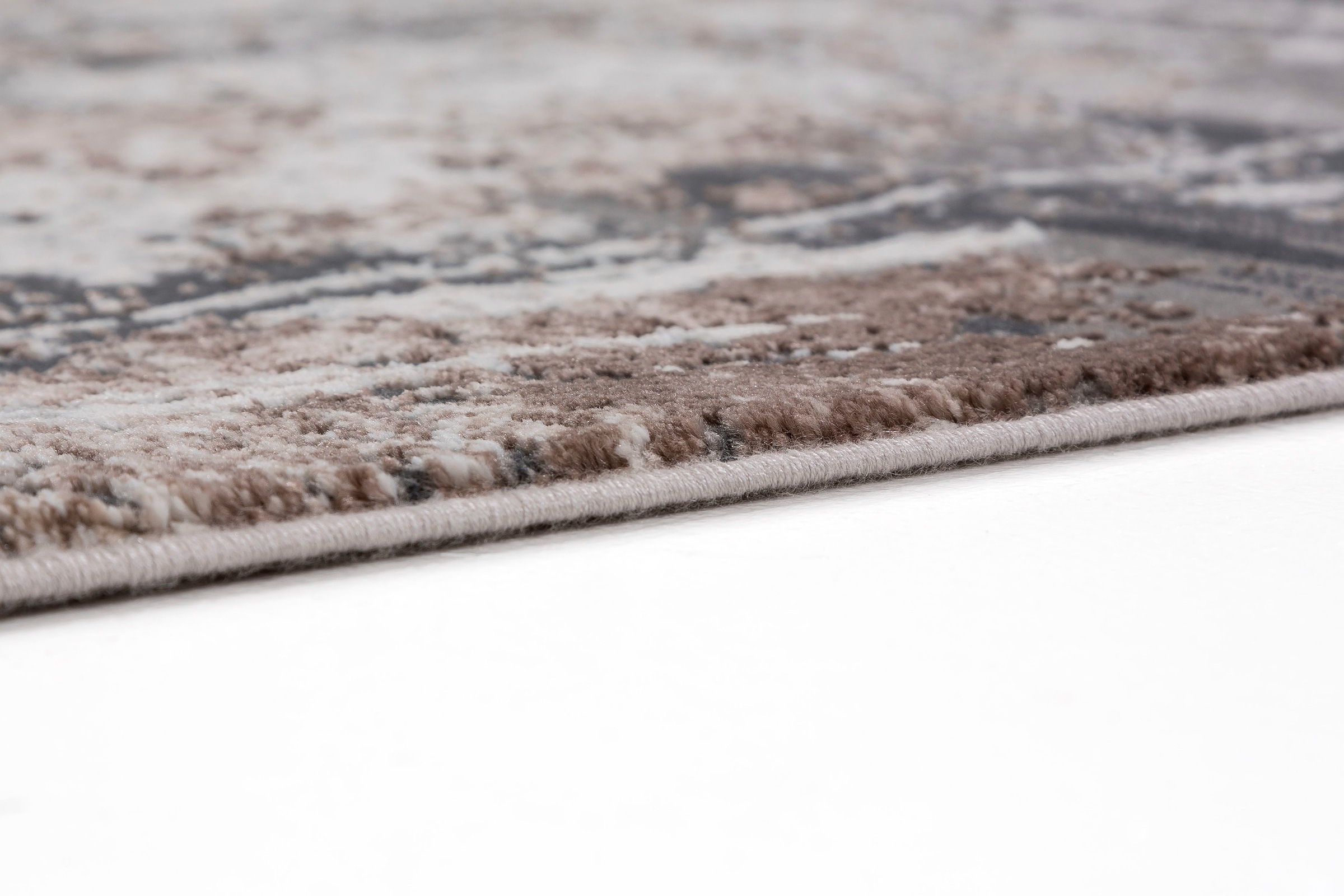 ASTRA Teppich »Vercelli 235 Kurzflorteppich« rechteckig 9 mm Höhe wollig weiche Oberfläche, mit Fransen, 3-D Effekt, Wohnzimmer