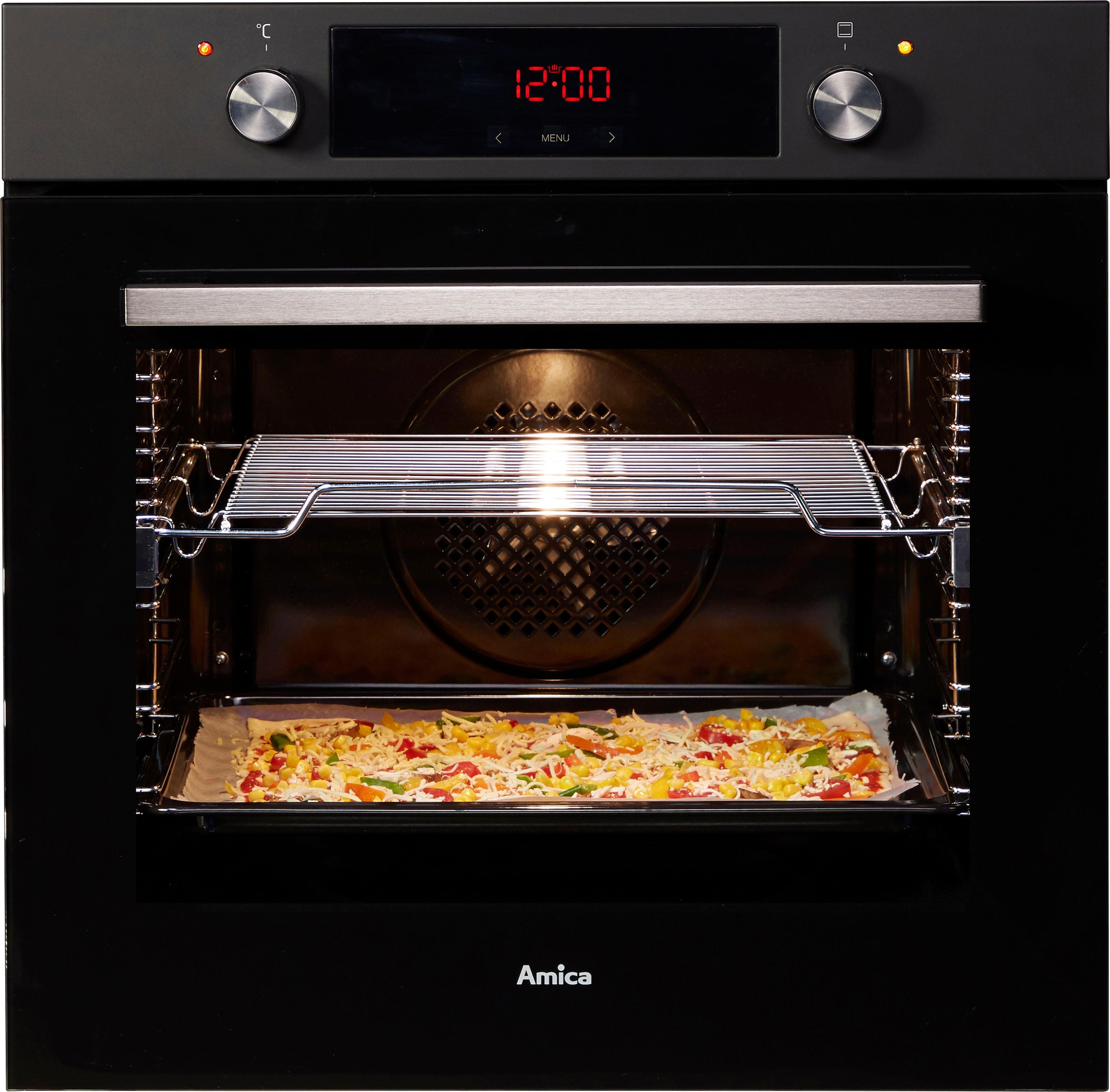 Amica Einbaubackofen  »EBX 943 610 SM«, mit 1-fach-Teleskopauszug, Simple Steam