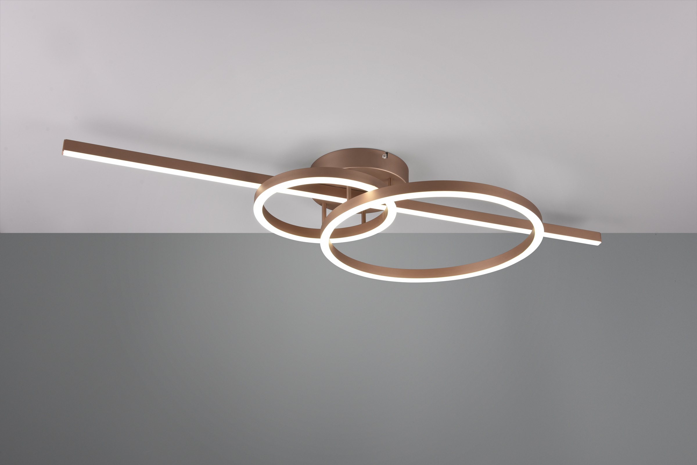 TRIO Leuchten LED Deckenleuchte »MONTILLA, Deckenlampe mit Fernbedienung Lichtfarbe einstellbar dimmbar«, 1 flammig, Leuchtmittel LED-Board | LED fest integriert, Memoryfunktion + Nachtlicht, als Wandlampe oder Deckenlampe 6300 Lumen