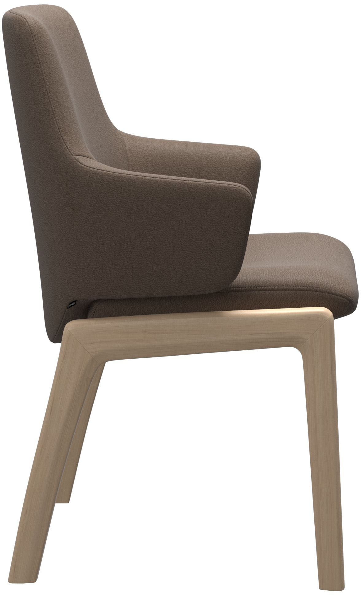 Stressless® Polsterstuhl »Laurel«, Leder BATICK, Low Back mit Armlehne, Größe L, mit abgerundeten Beinen in Walnuss