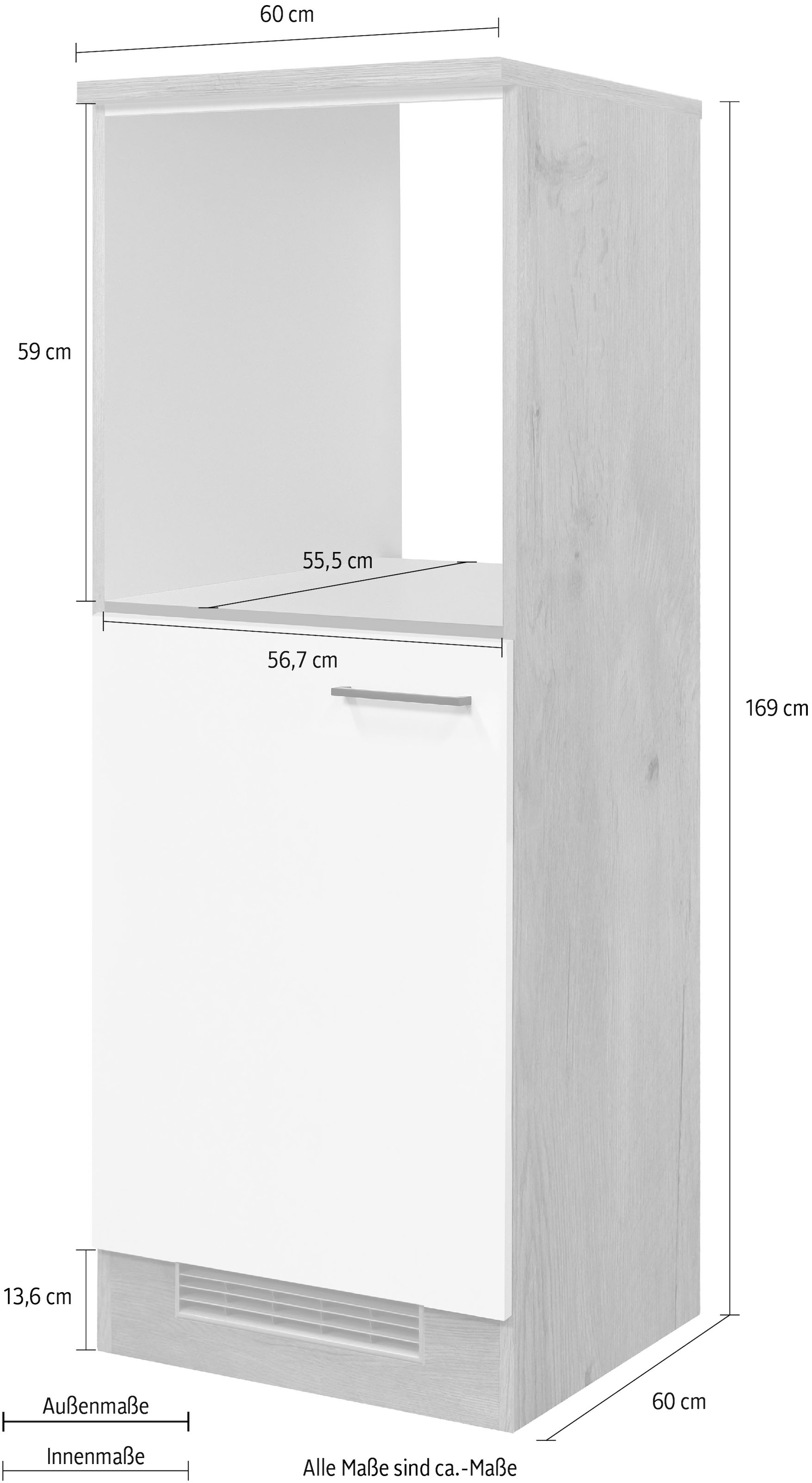 Flex-Well Backofen/Kühlumbauschrank »Morena«, (B x H x T) 60 x 168,5 x 60 cm  auf Rechnung kaufen