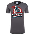 LOGOSHIRT T-Shirt »Captain America«, mit Retro-Frontprint