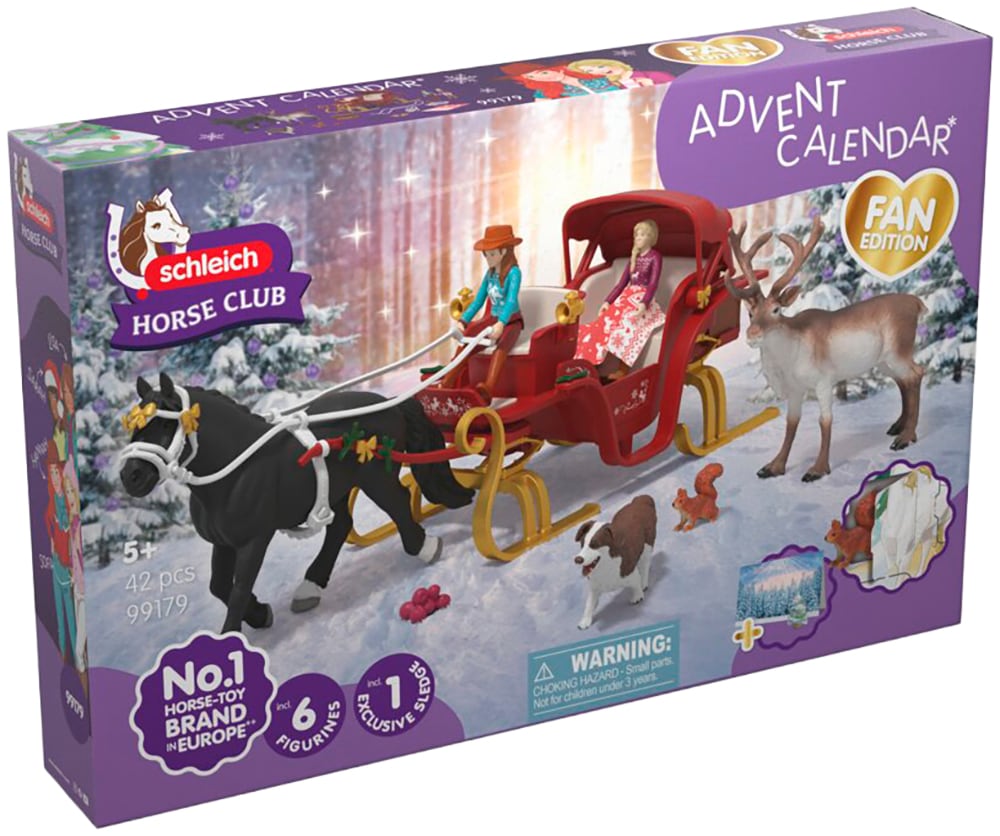 Schleich® Adventskalender »HORSE CLUB, Weihnachtliche Schlittenfahrt (99179)« ab 5 Jahren