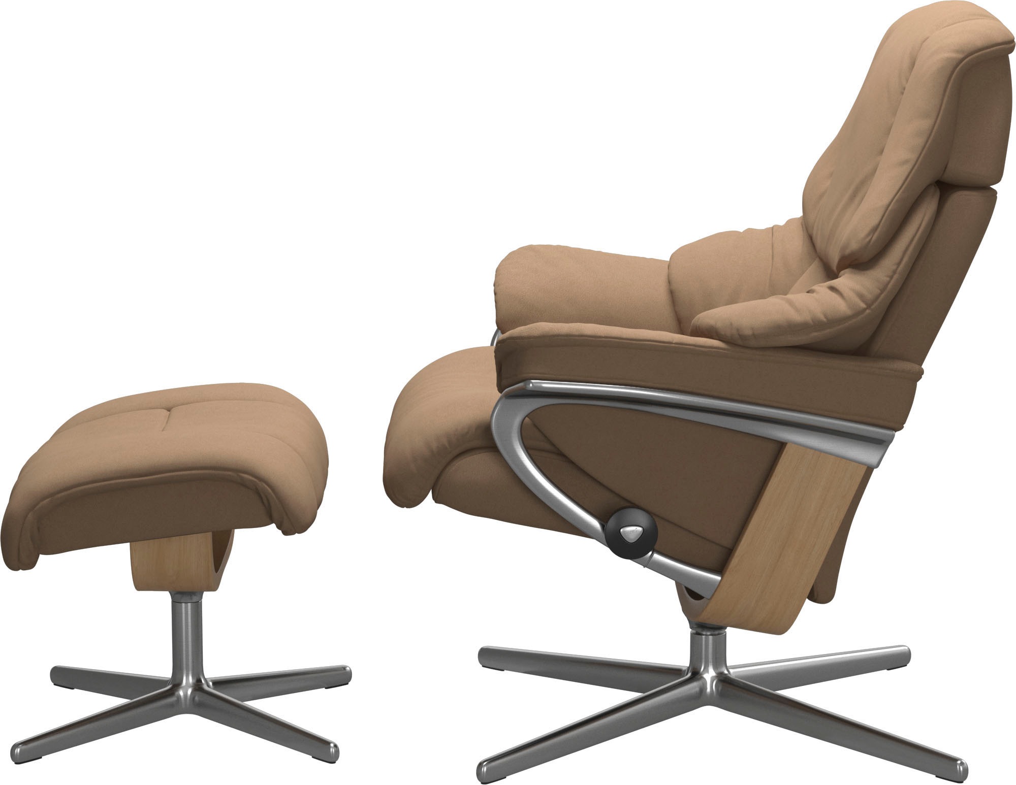 Stressless® Fußhocker »Reno« mit Cross Base, Größe S, M & L, Holzakzent Eiche