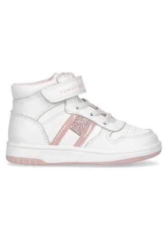 Tommy Hilfiger Sneaker »HIGH T TOP LACE-UP/VELCRO SNEAKER WHITE/PINK«, mit Glitter kaufen