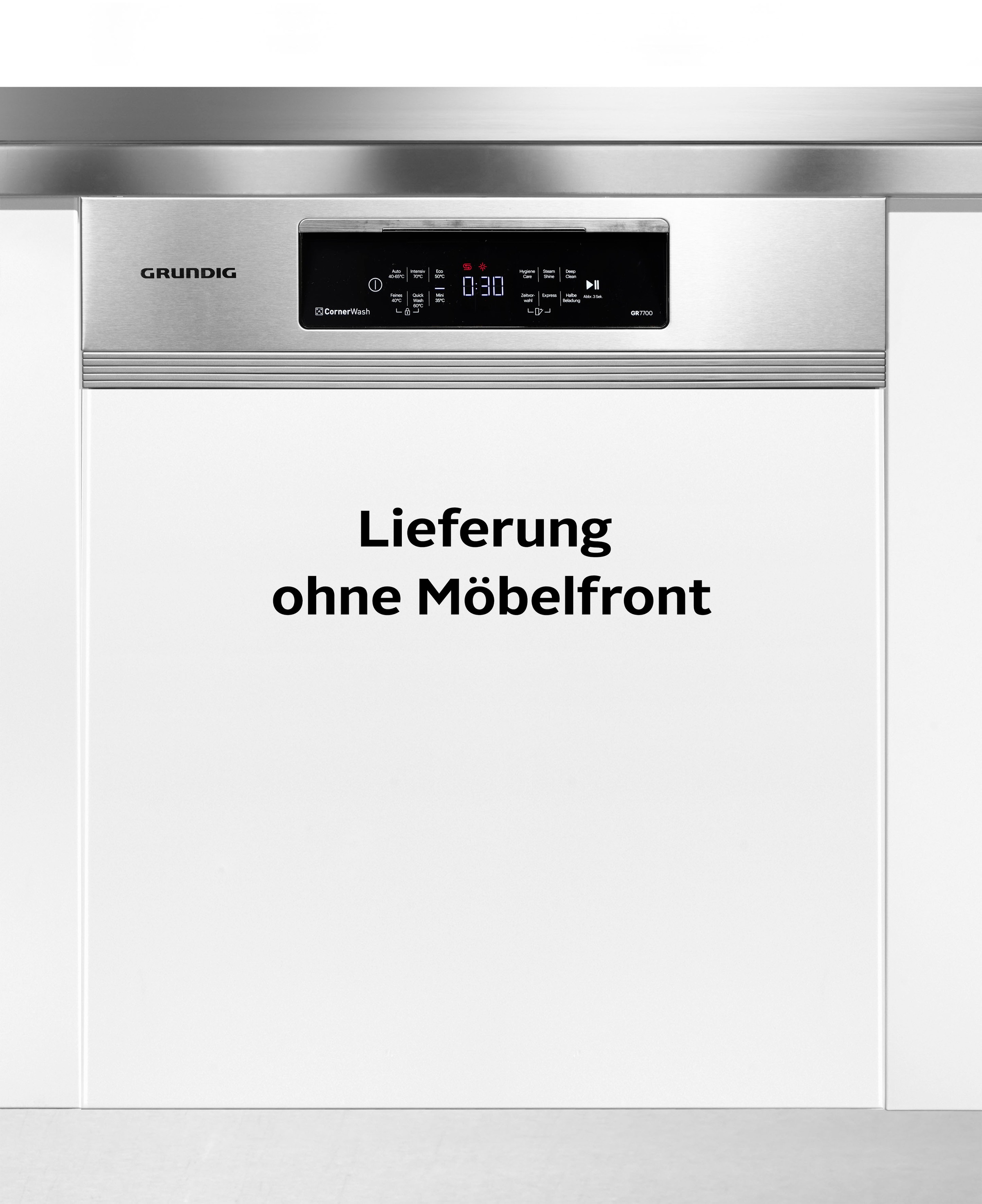 Grundig teilintegrierbarer Geschirrspüler »GNSP4630XB 7677401677«, GNSP4630XB 7677401677, 16 Maßgedecke