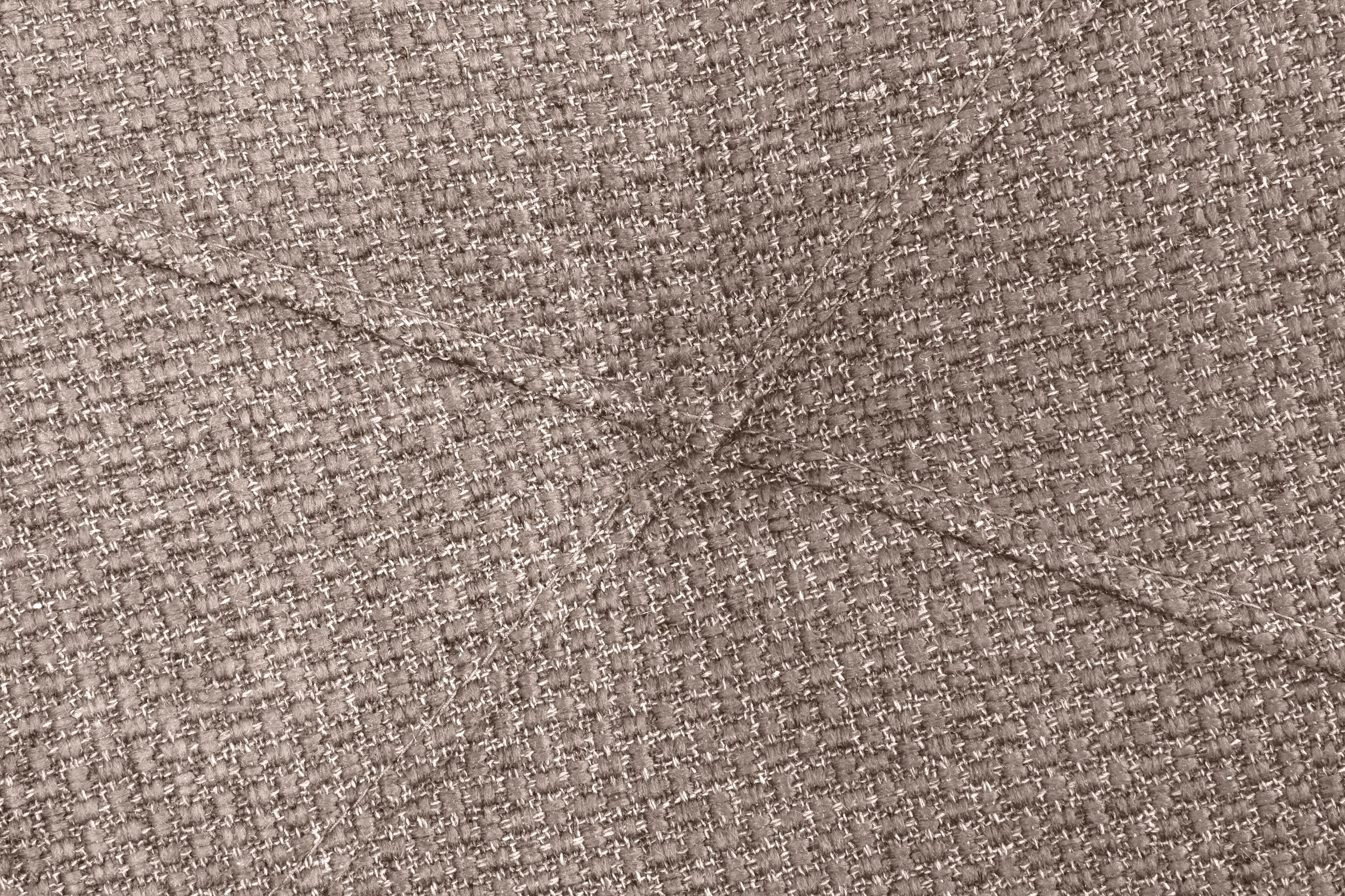 TRENDMANUFAKTUR Hocker »Chilltime, elegant und bequem durch Komfortsitzhöhe 46cm, hoher Fuß« mit eleganter Kreuznaht auf der Sitzfläche