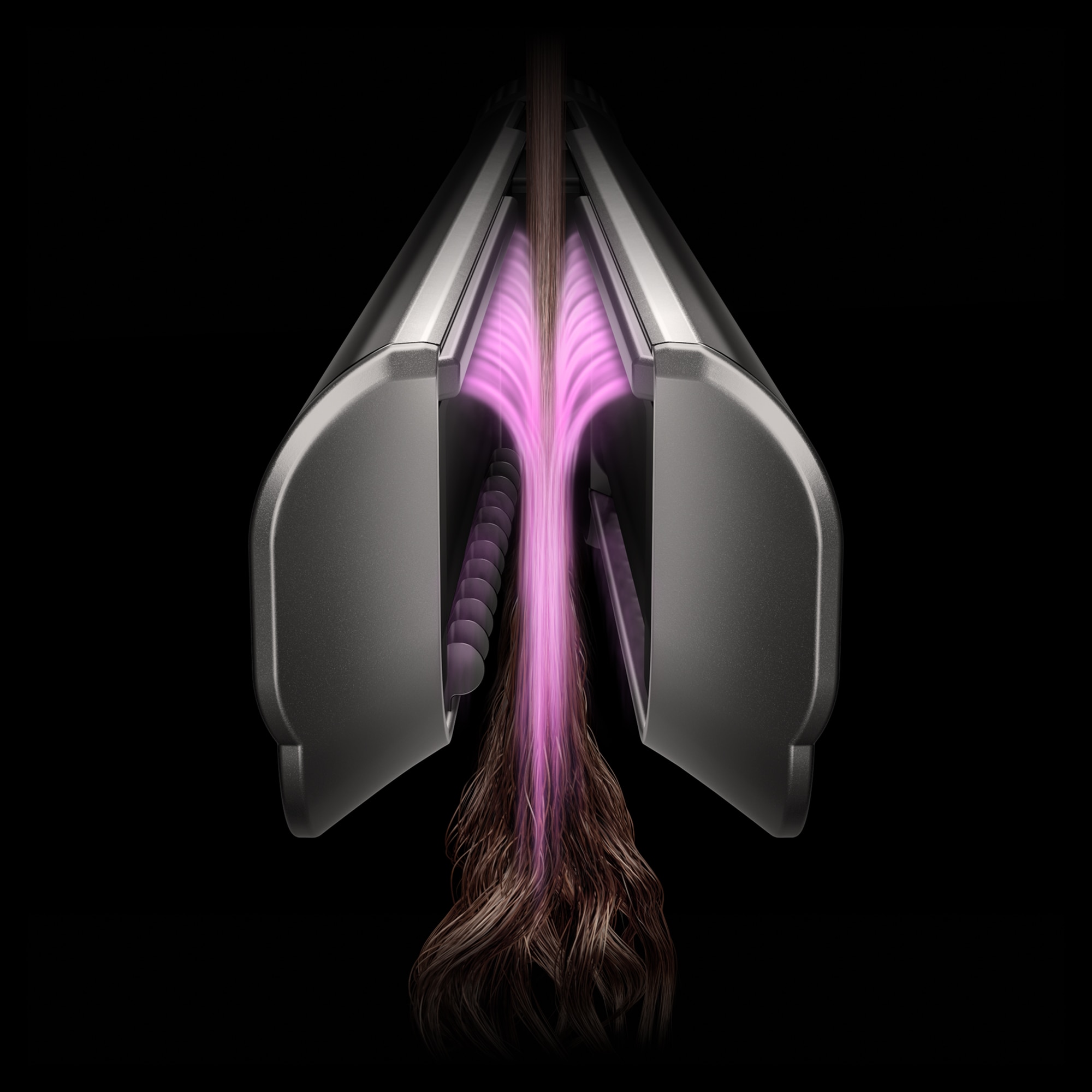 DYSON Glätteisen »Dyson Airstrait, Ceramic Pink/Roségold« Trocknet & glättet nasses Haar gleichzeitig ohne Heizplatten
