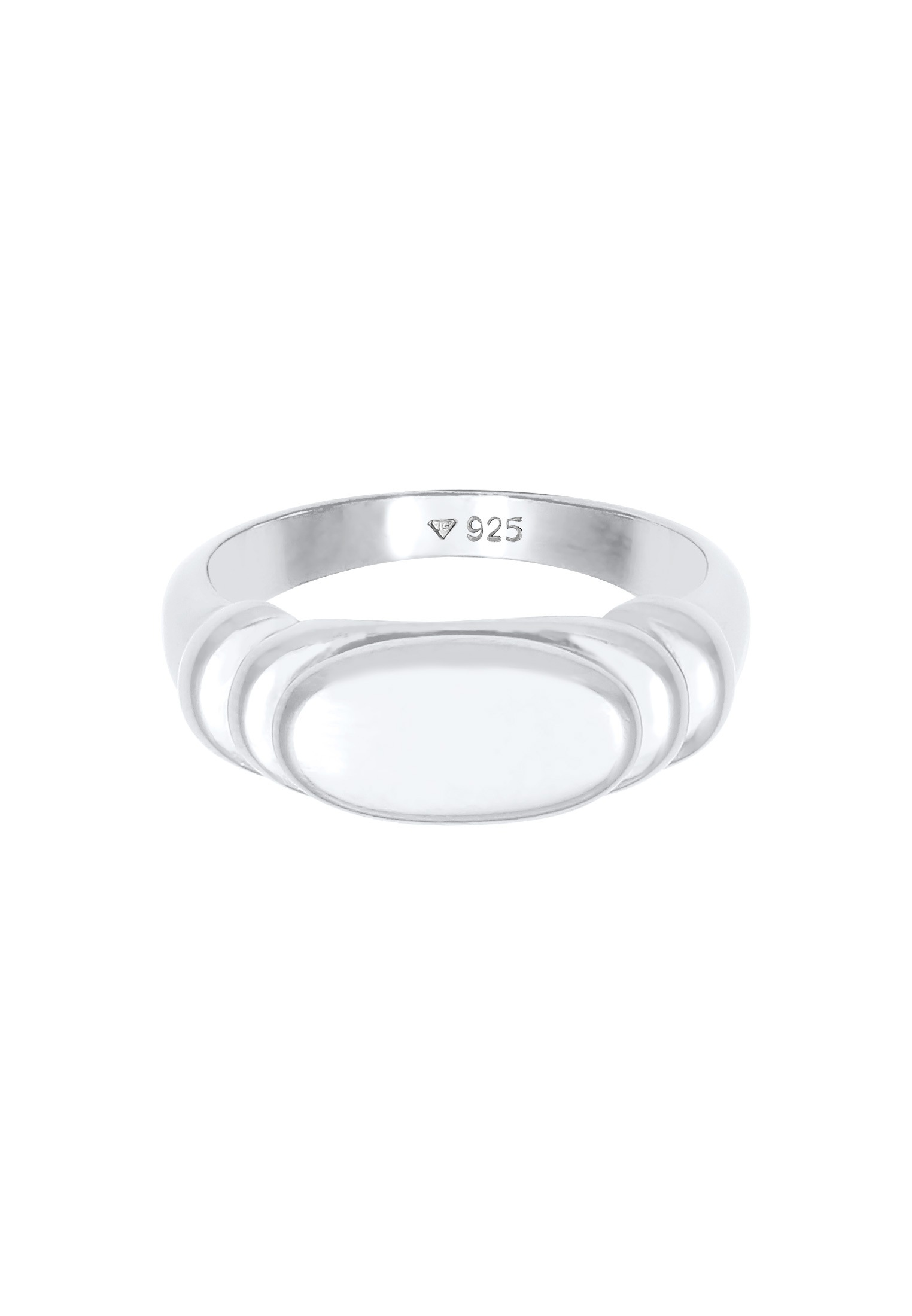 Elli Siegelring »Ring Siegelring Oval Klassik 925 Silber«