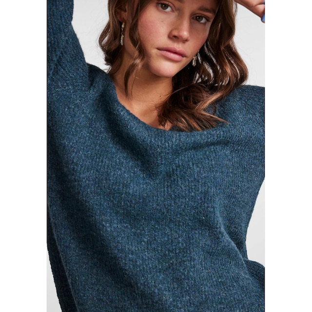 pieces V-Ausschnitt-Pullover »PCELLEN LS V-NECK KNIT NOOS BC«, mit Wolle  bei ♕