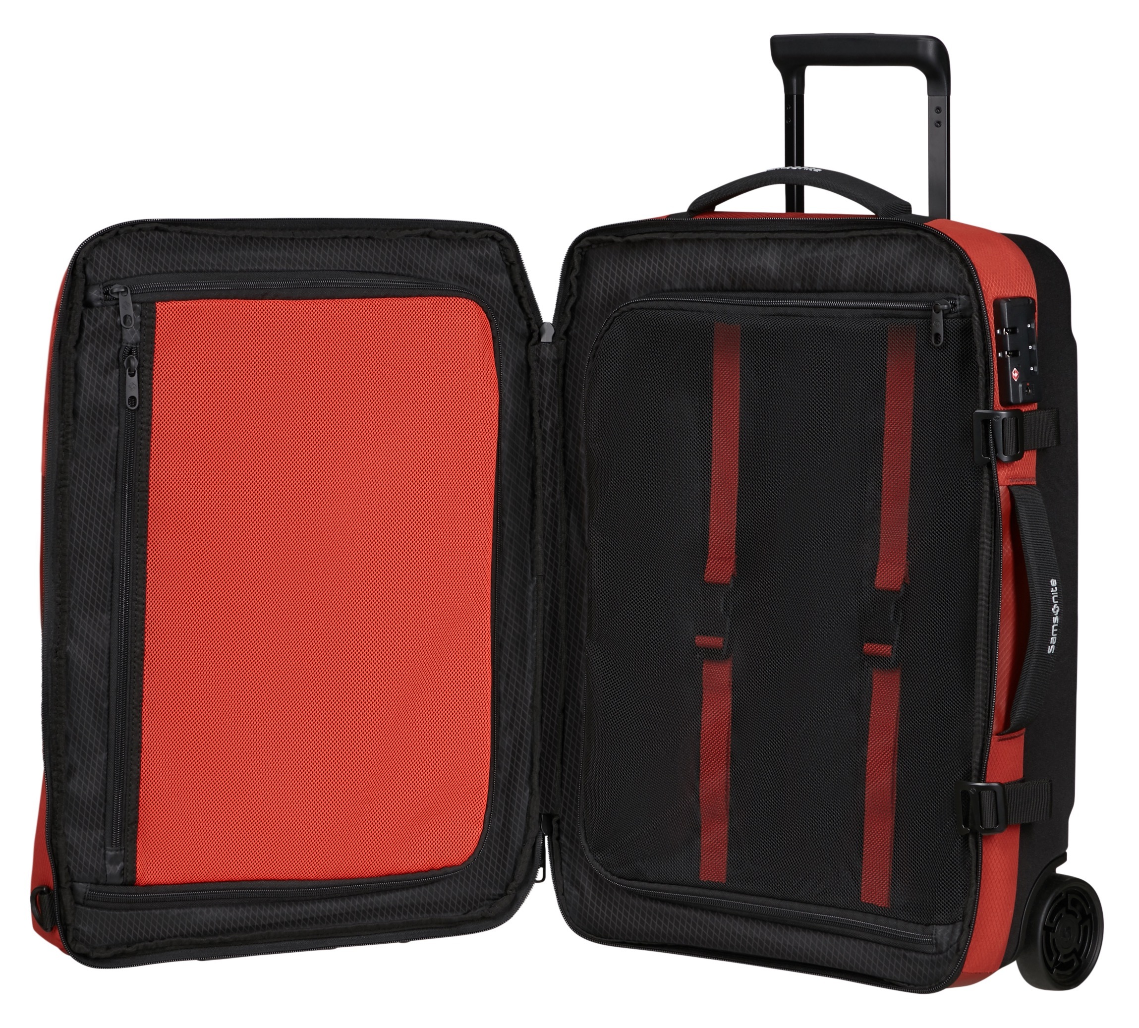 Samsonite Reisetasche »ARMOX, 55 cm«, Duffle mit Rollen TSA-Schloss Packgurte Trolley-Gestänge
