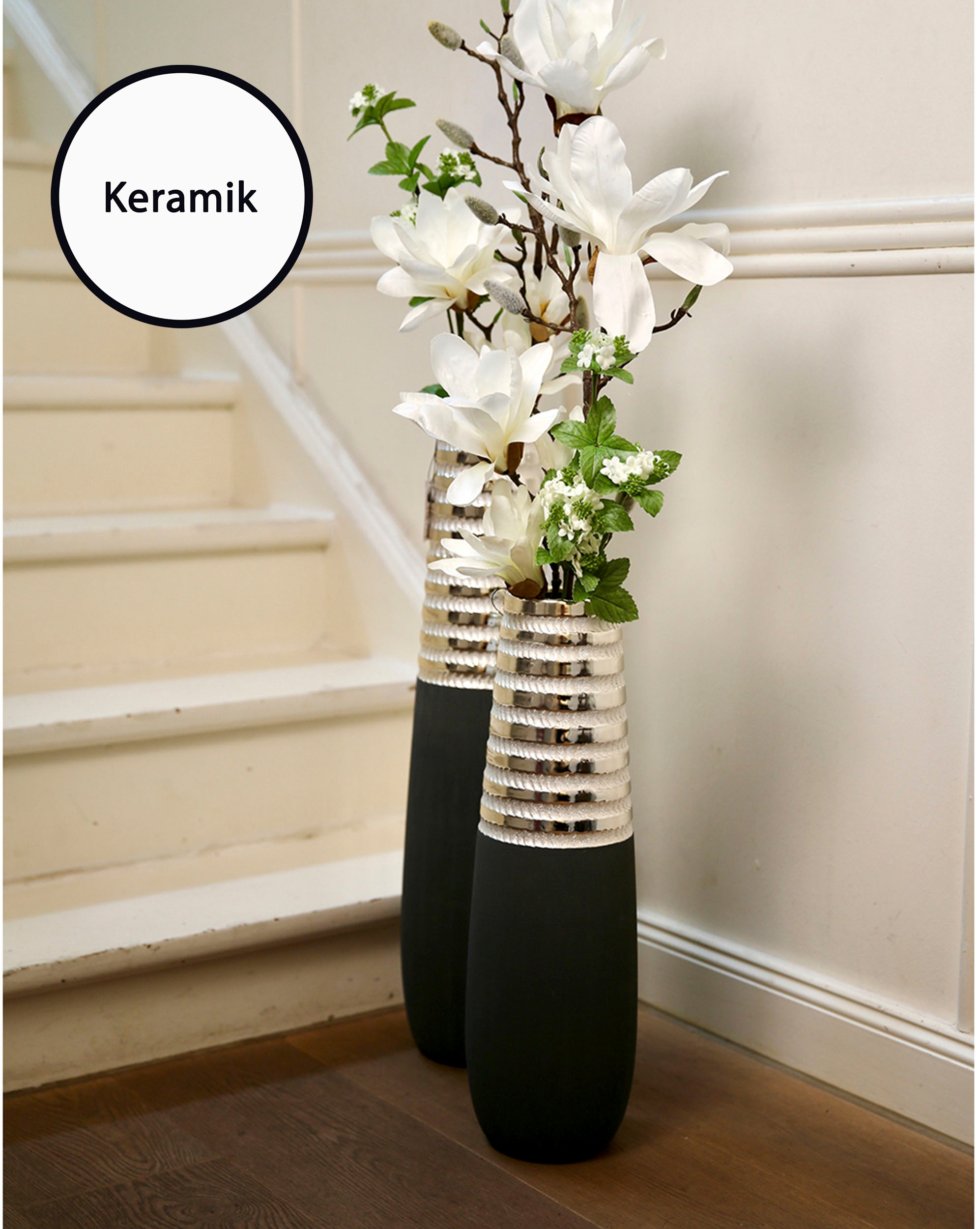 GILDE Dekovase »Newtown« aus Keramik