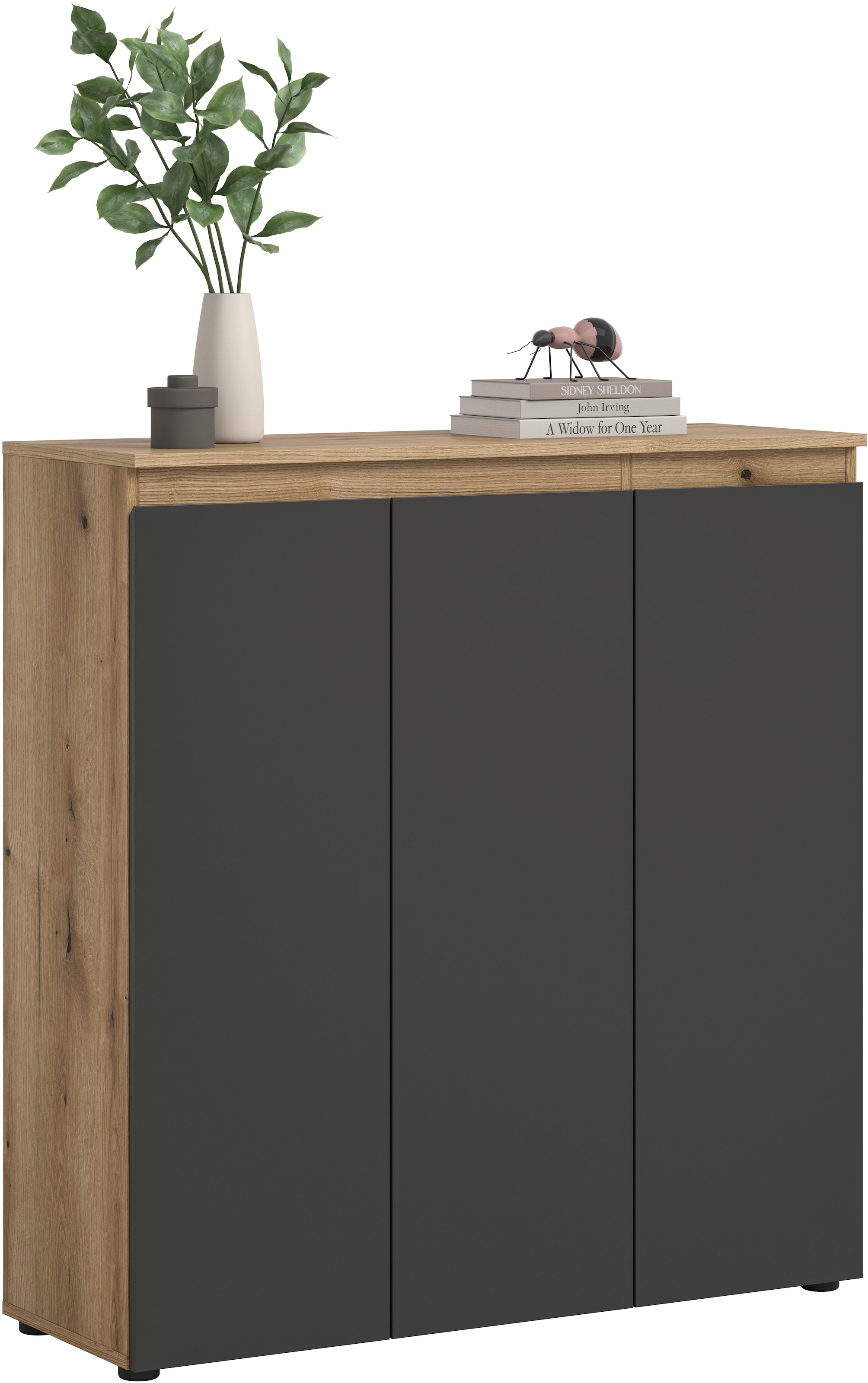 Home affaire Mehrzweckschrank »CIPELA, 105x111 cm, viel Stauraum, variable Einlegeböden, universal« in vielen verschiedenen Trendfarben verfügbar, 1 Stk. tlg. Schuhschrank, Kleiderschrank, Universalschrank, Aktenschrank, Schrank