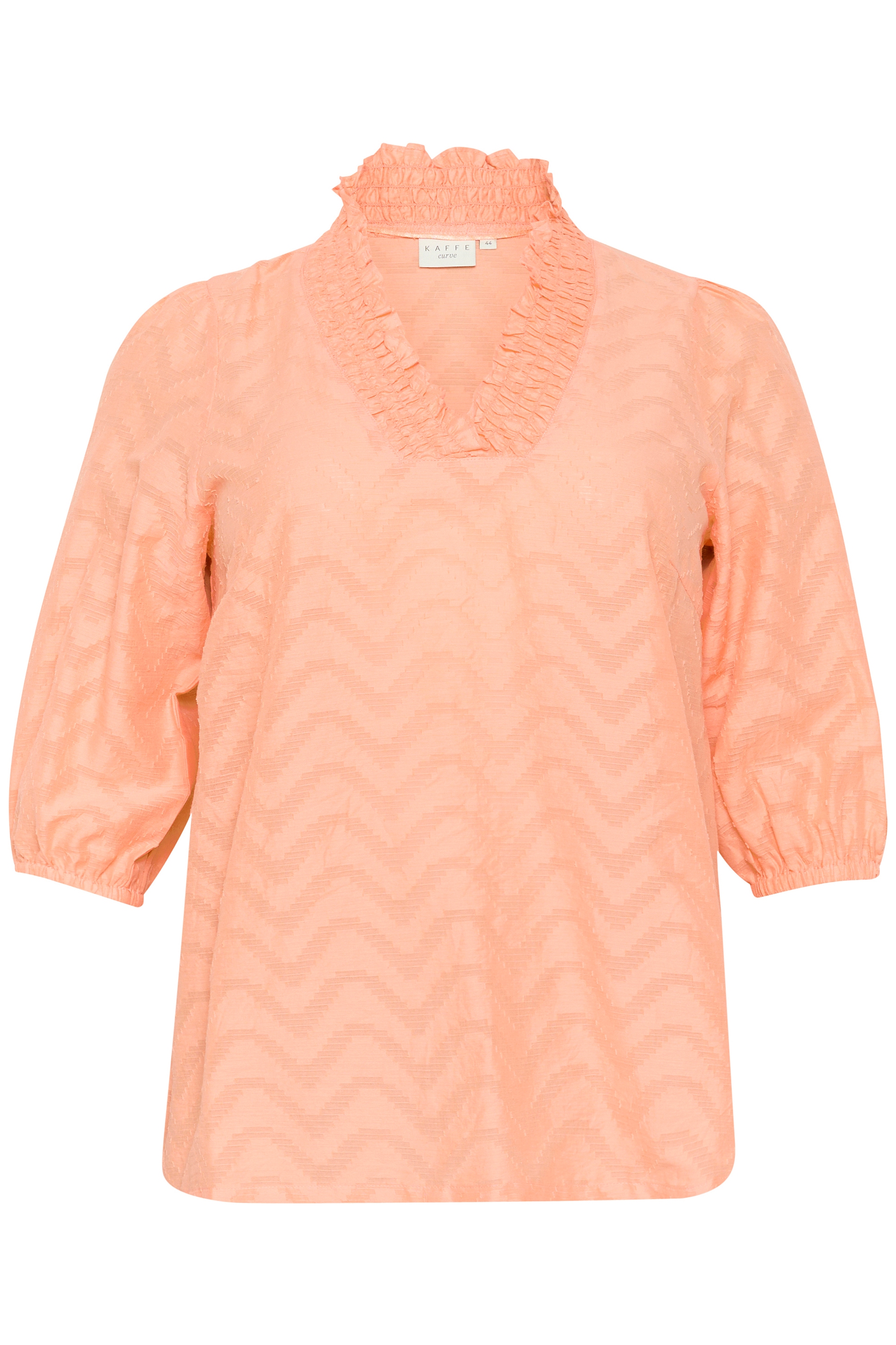 KAFFE Curve Langarmbluse »Damen Langarm-Bluse KCvitana«