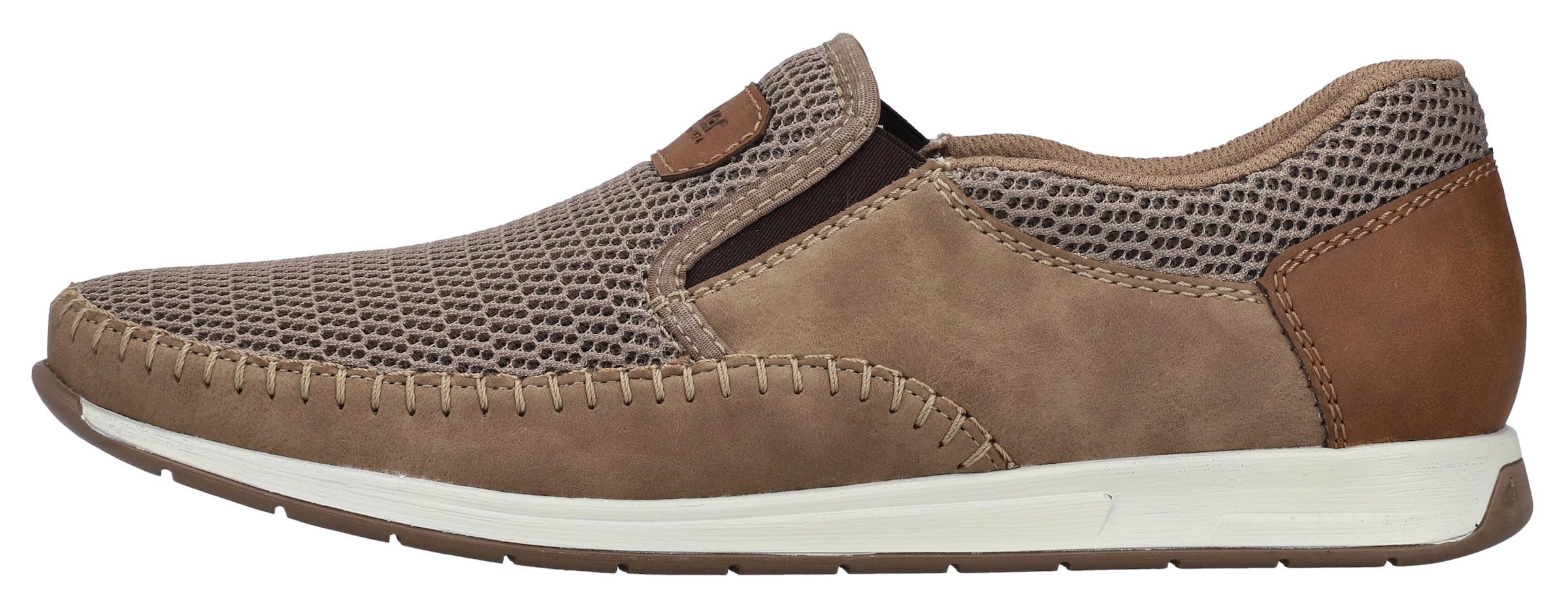 Rieker Slipper  Slip-on Sneaker, Schlupfschuh mit Stretcheinsätze