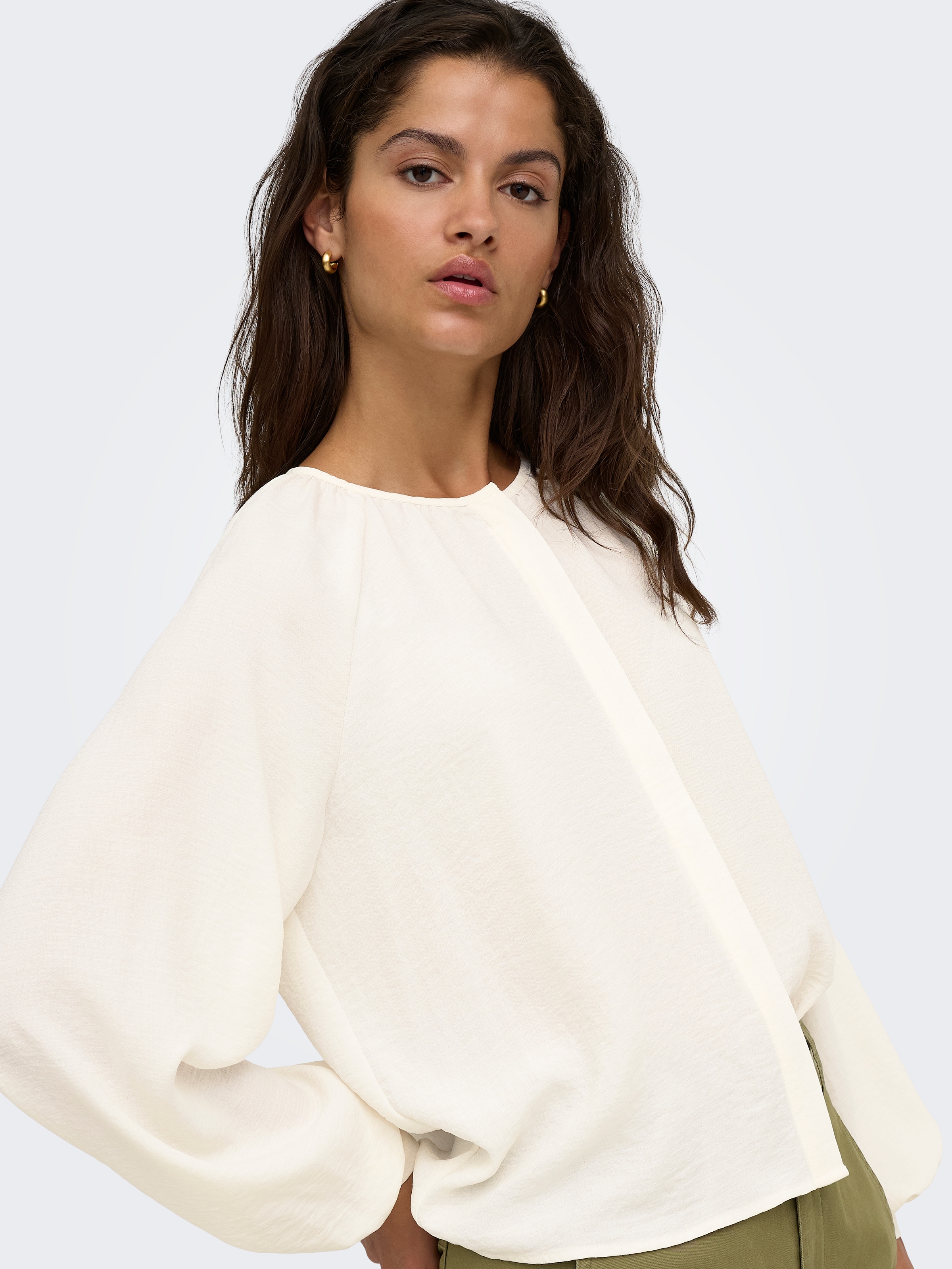 JDY Langarmbluse »JDYDIVYA LIFE L/S O-NECK SHIRT WVN« Polyester